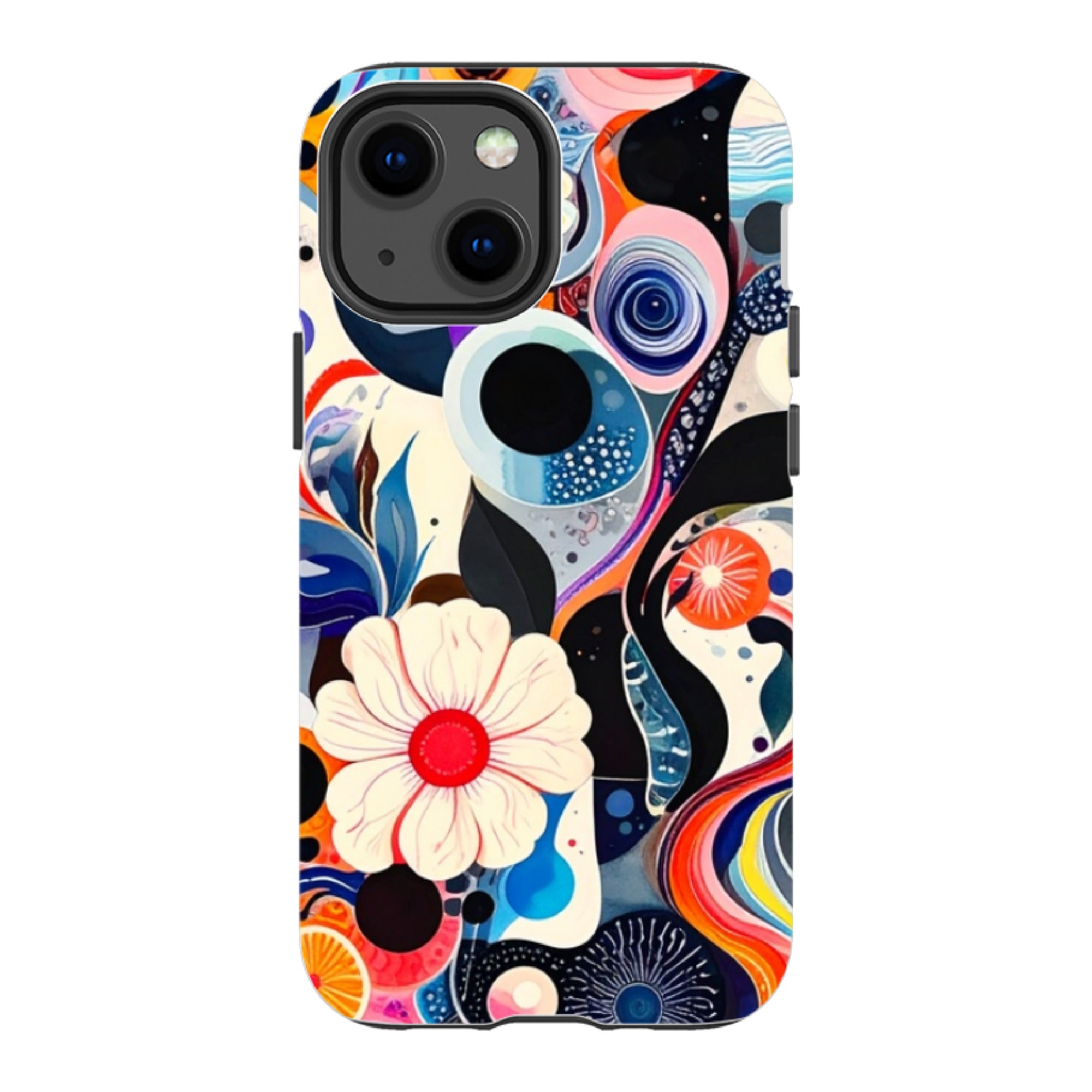iPhone Tough Case - Floral Marble