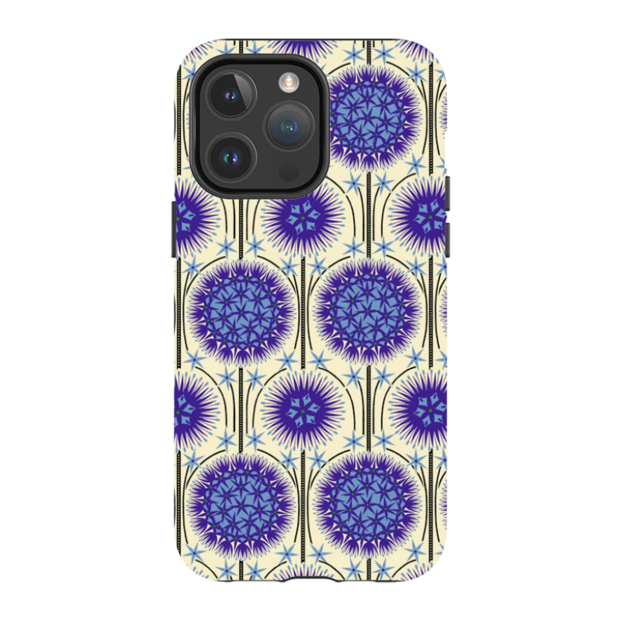 iPhone MagSafe Tough Case - Allium Cream By Cressida Bell