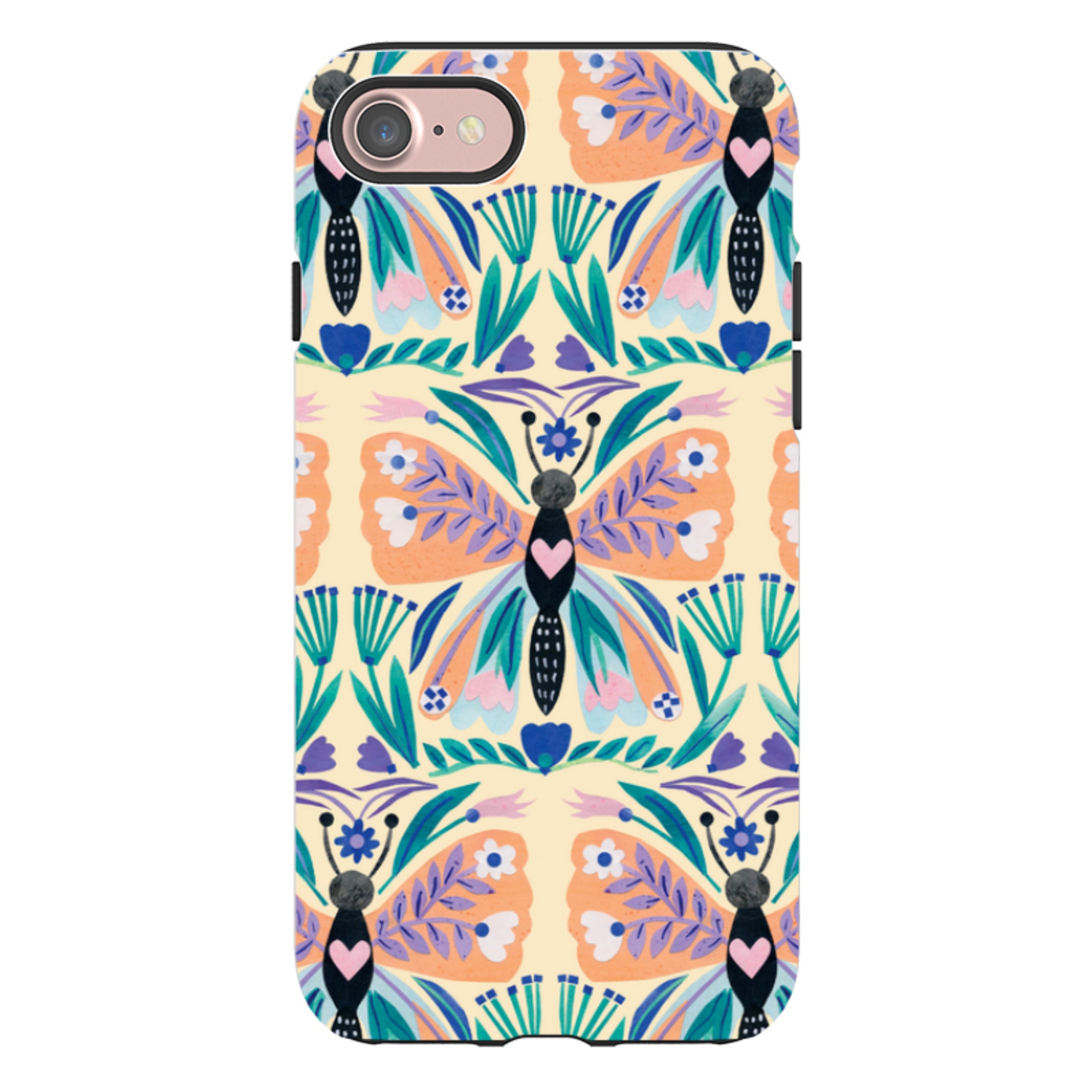 iPhone Tough Case - All Over Butterfly By Tracey English
