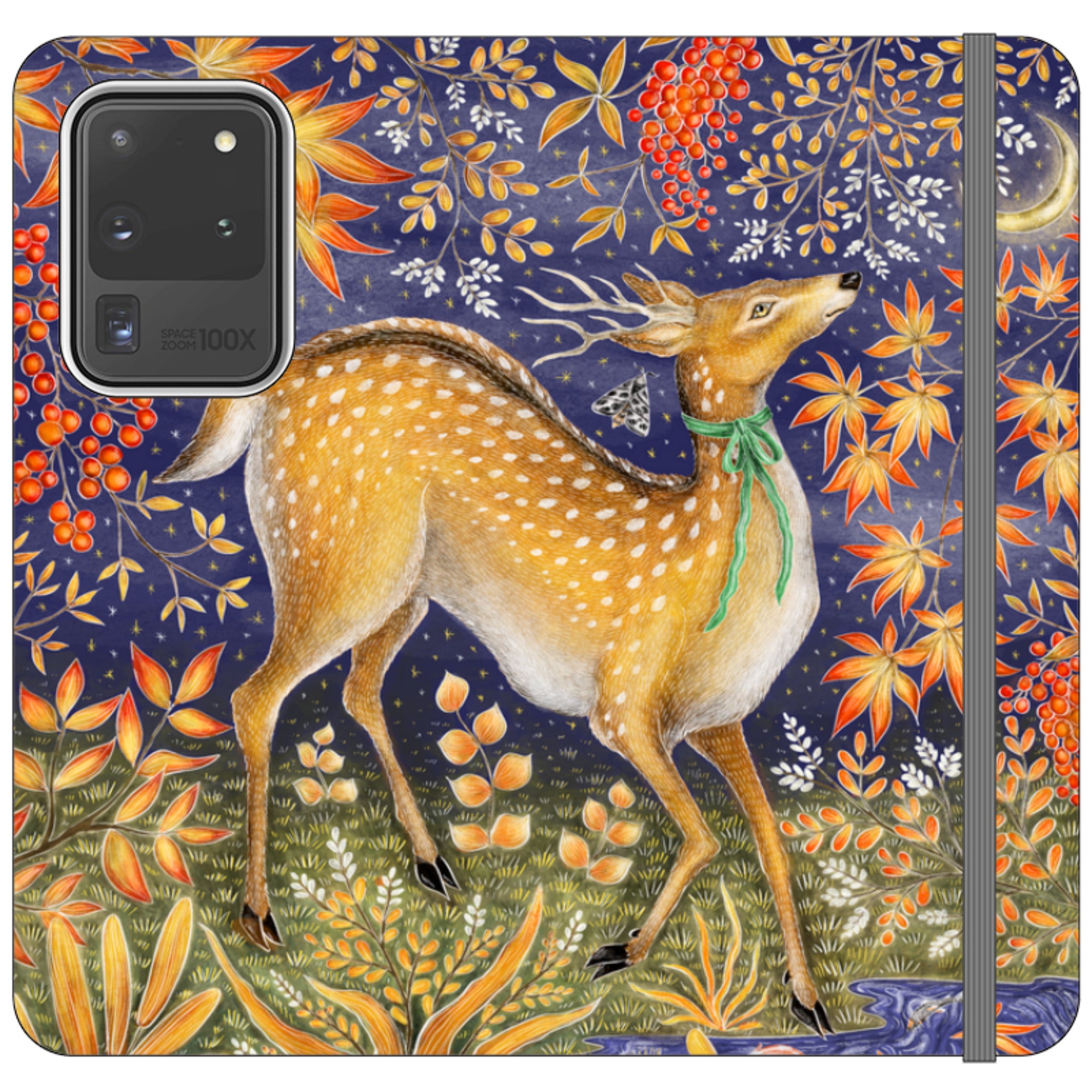 Autumn Deer Wallet Case By Catherine Rowe