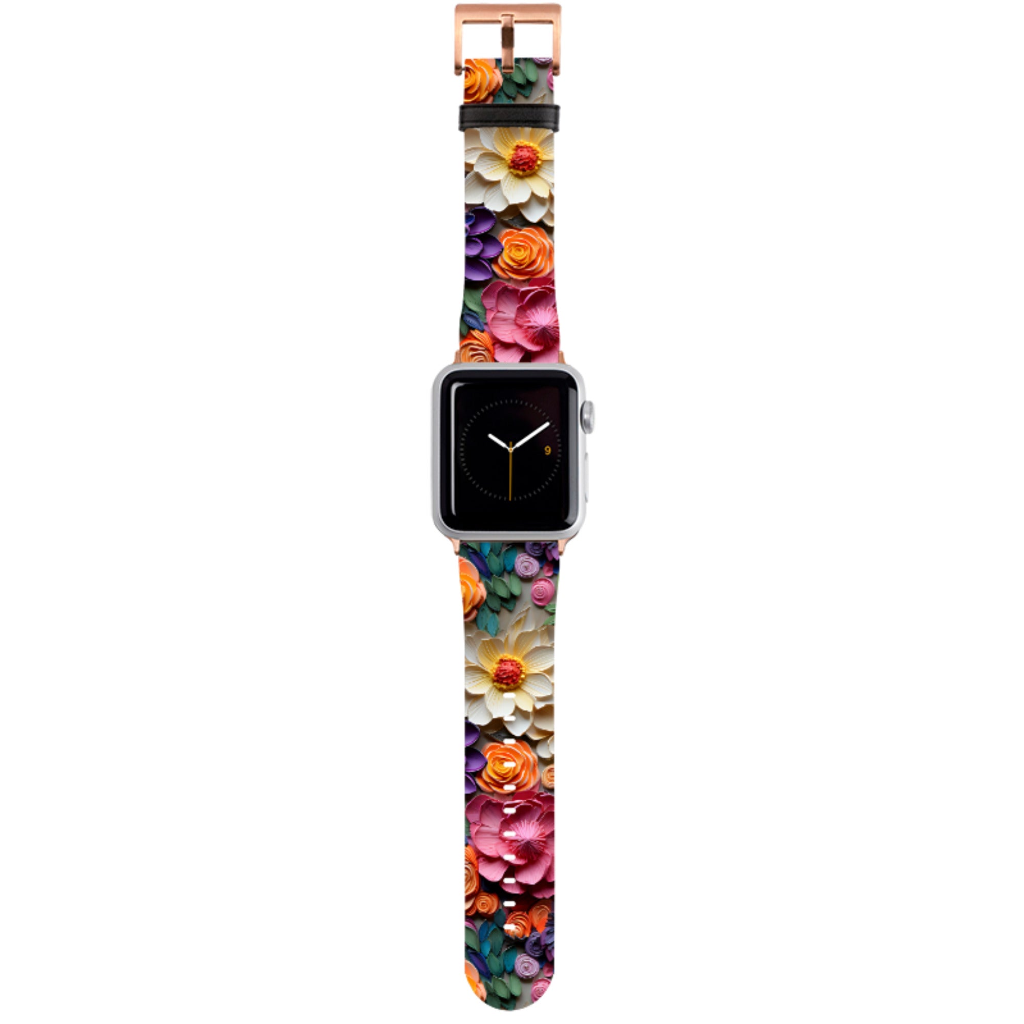 Violet Floral Apple Watch Strap