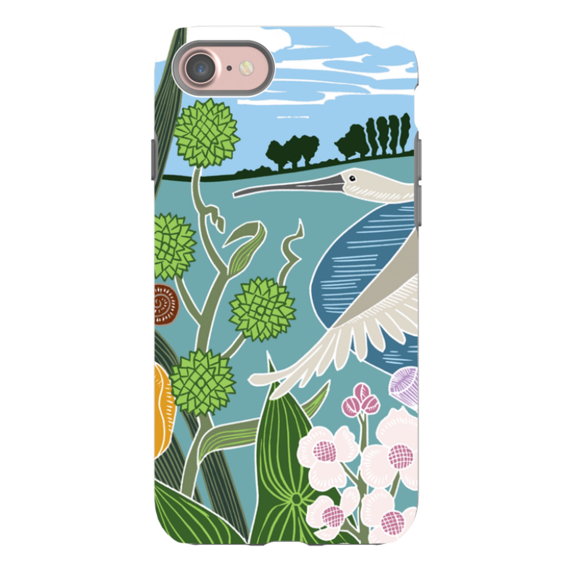 iPhone Tough Case - Spoonbill By Kate Heiss