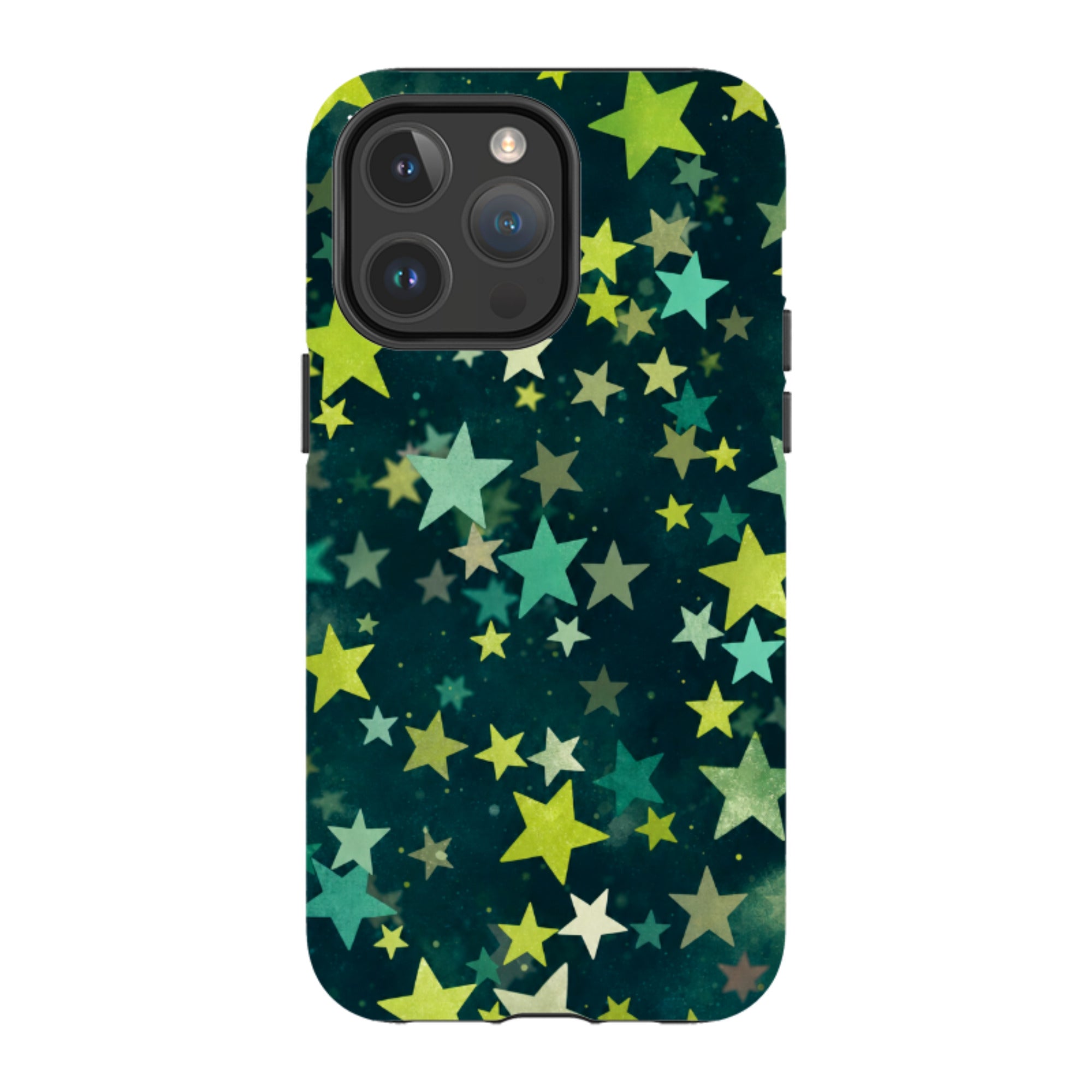 iPhone MagSafe Tough Case - Green Galaxy Star