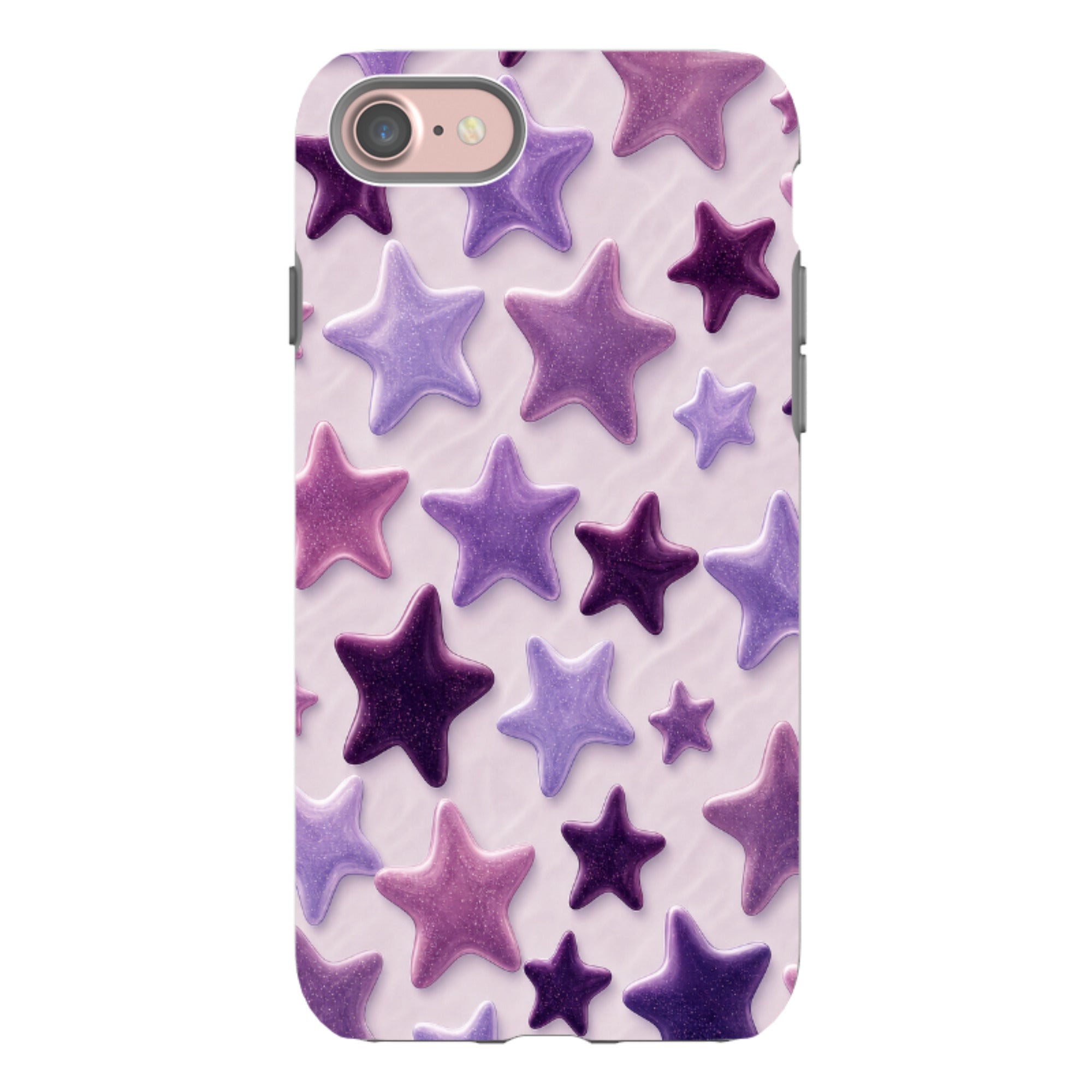iPhone Tough Case - Lavender Purple Star