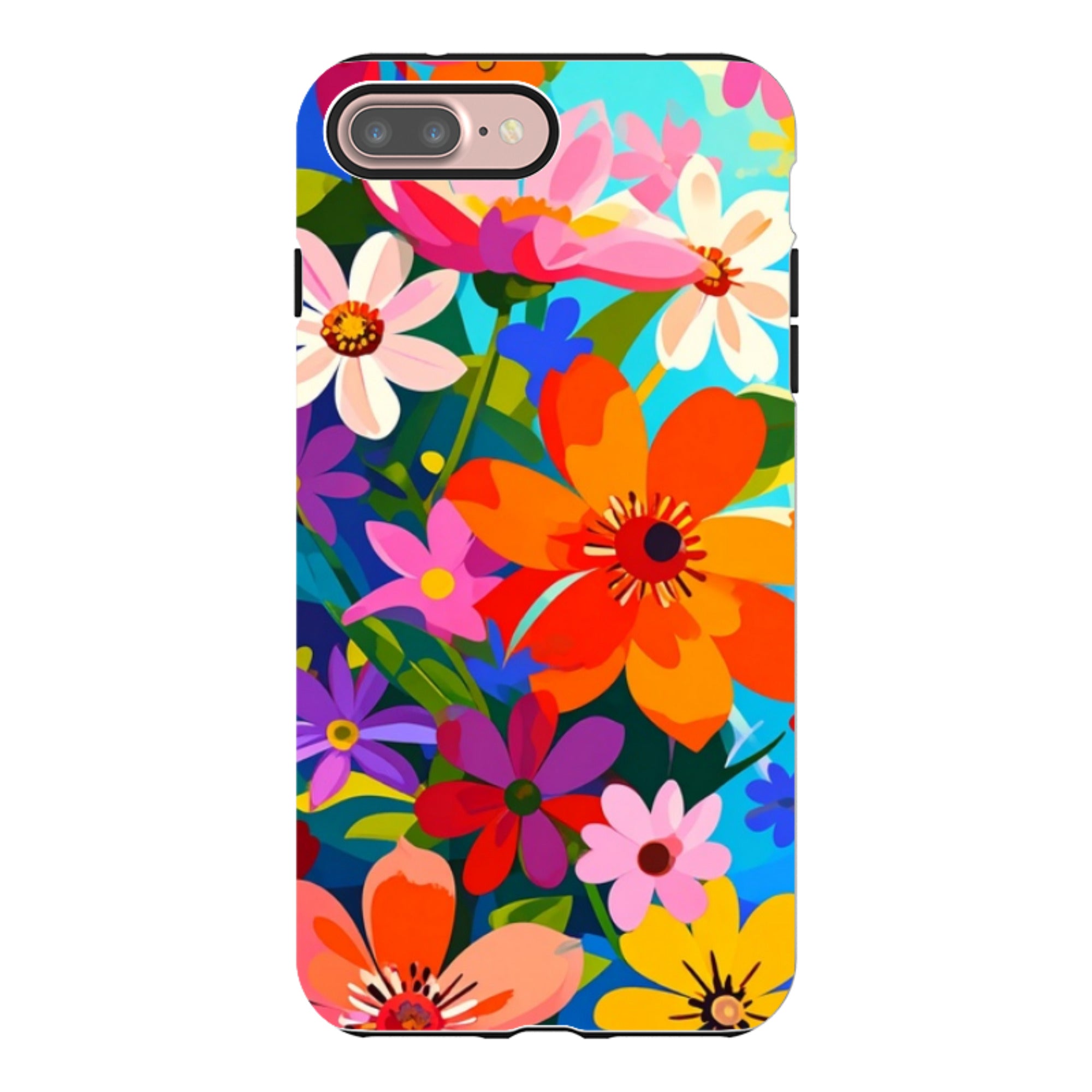 iPhone Tough Case - Rainbow Floral