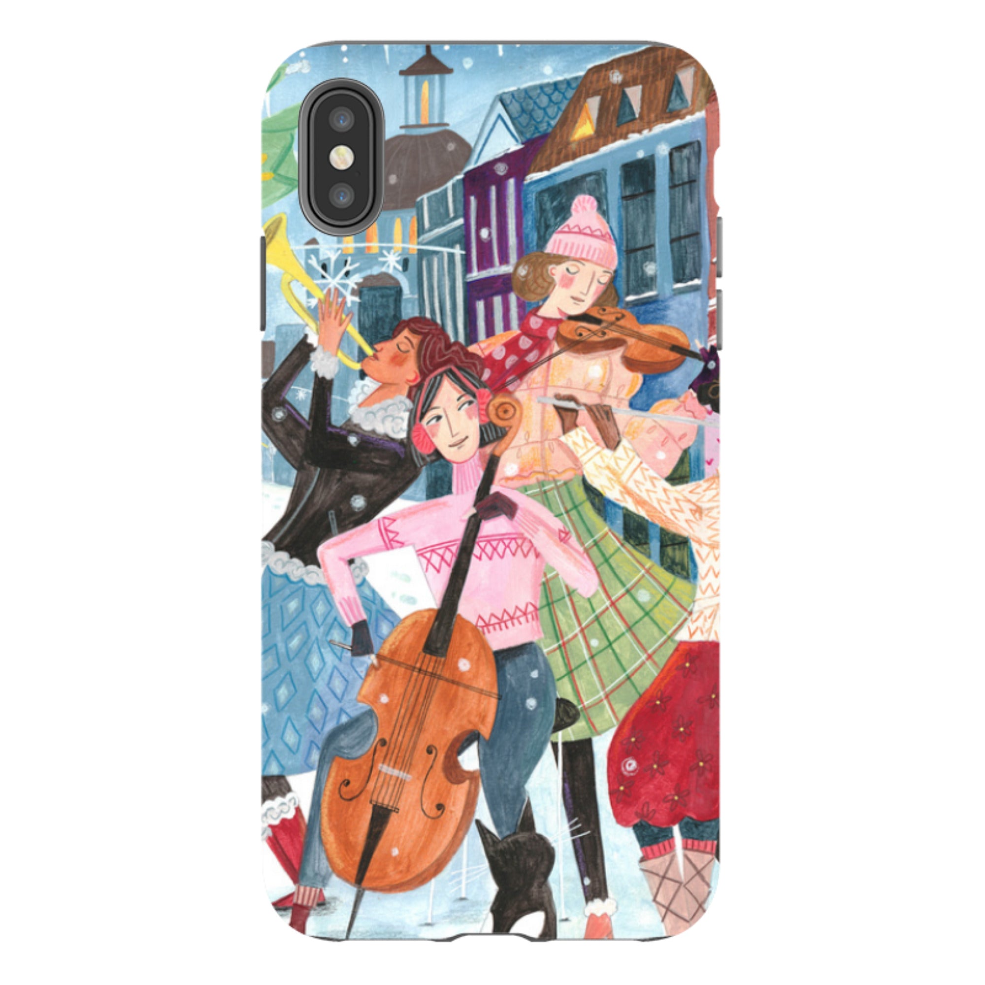 iPhone Tough Case - Musical Winter By Caroline Bonne Muller