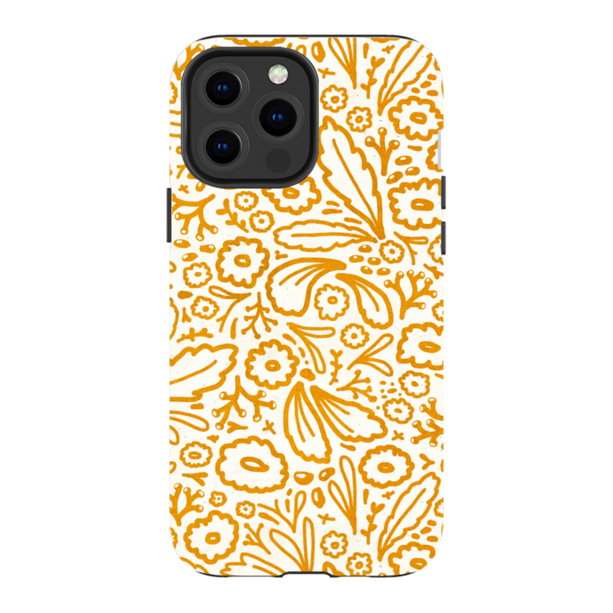iPhone Tough Case - Wind Fall Mustard By Katherine Quinn