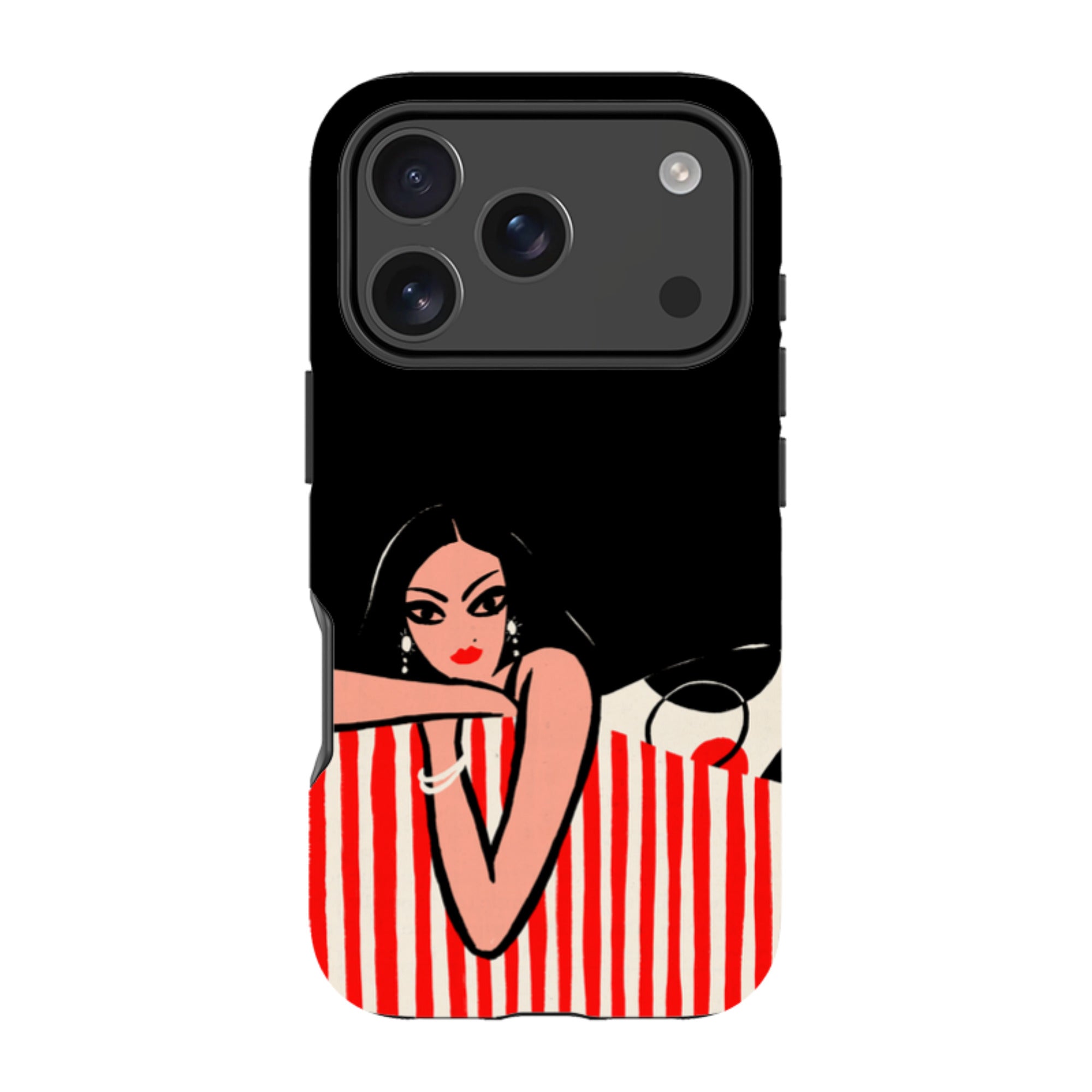 iPhone MagSafe Tough Case -  Red Stripe Sofa By Paul Thurlby