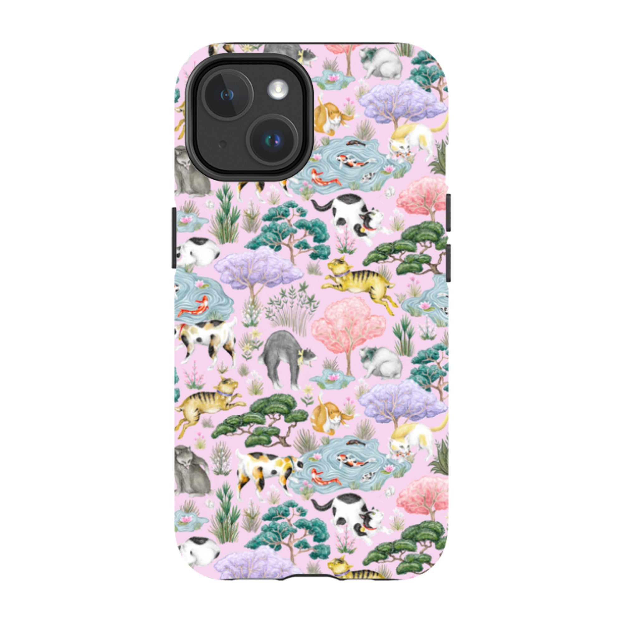 iPhone MagSafe Tough Case - Cat Garden By Catherine Rowe