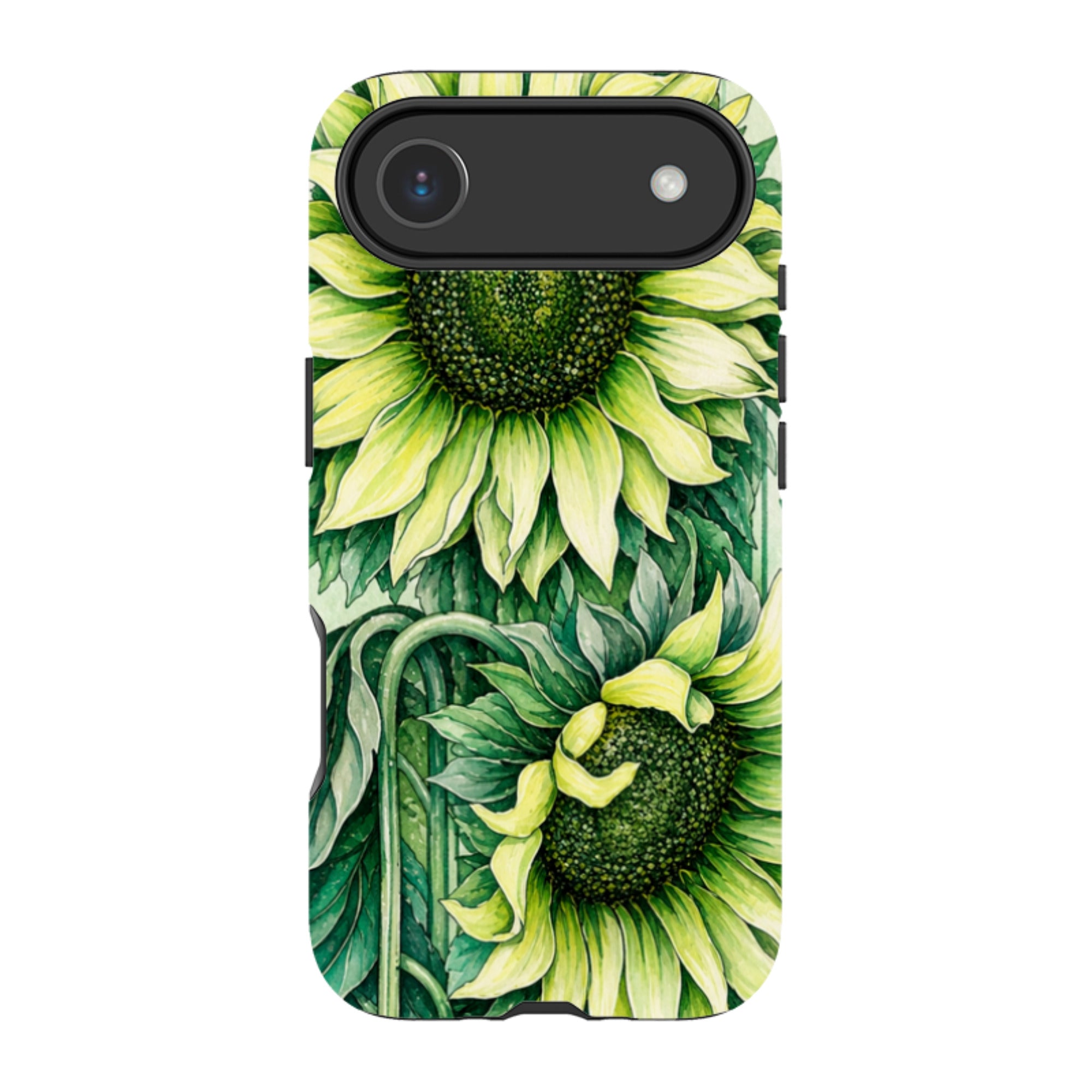 iPhone MagSafe Tough Case - Sage Green Sunflower