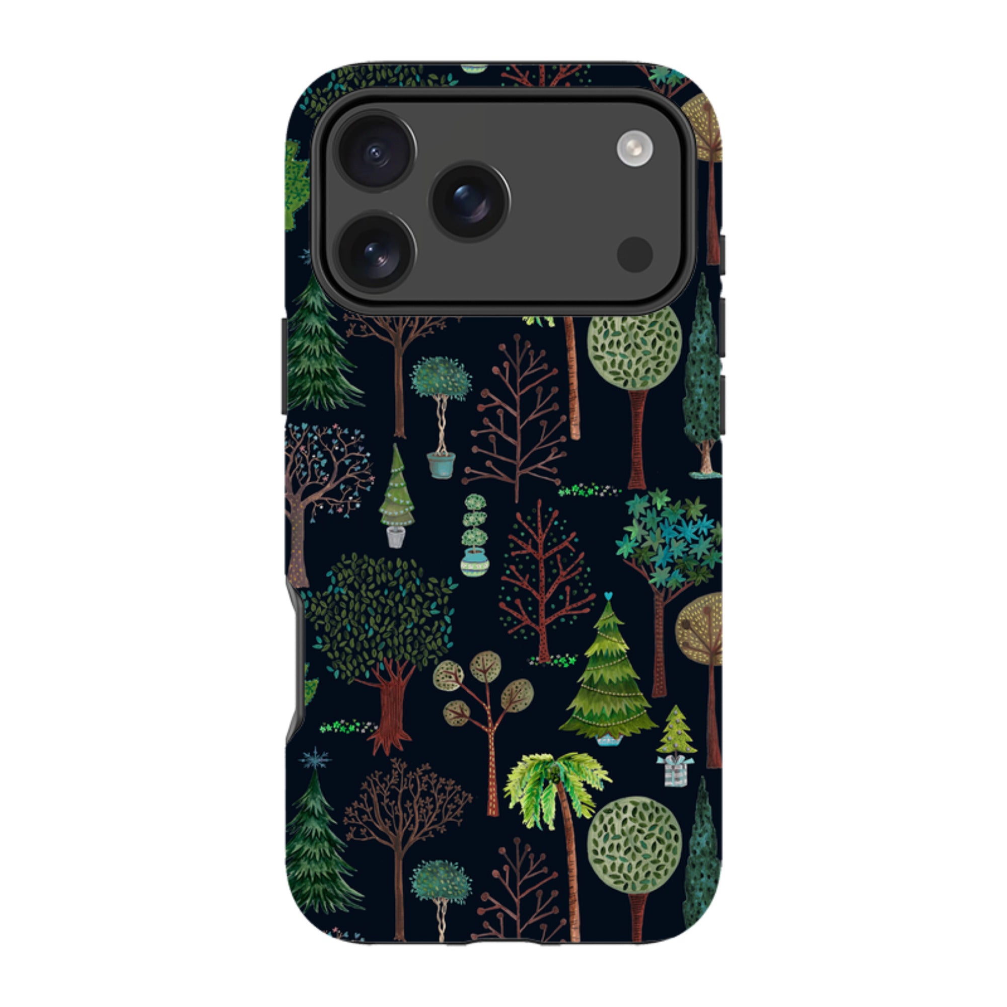 iPhone MagSafe Tough Case -  Xmas Trees Dark By Caroline Bonne Muller