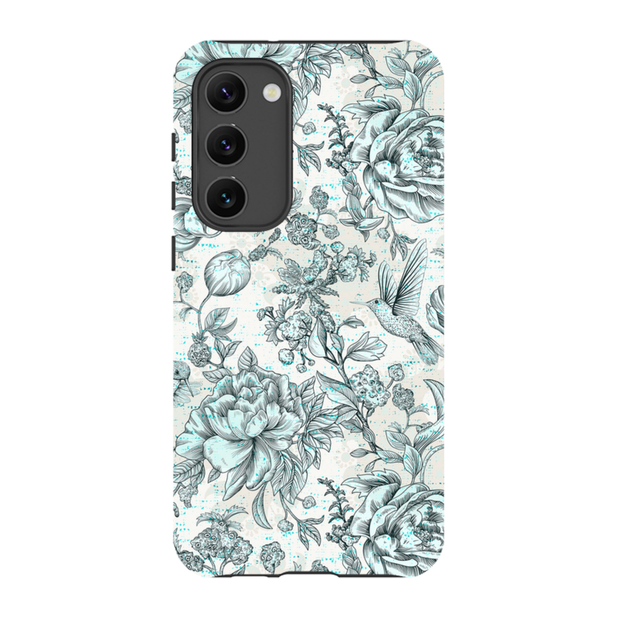 Samsung Tough Case - Blue peonies
