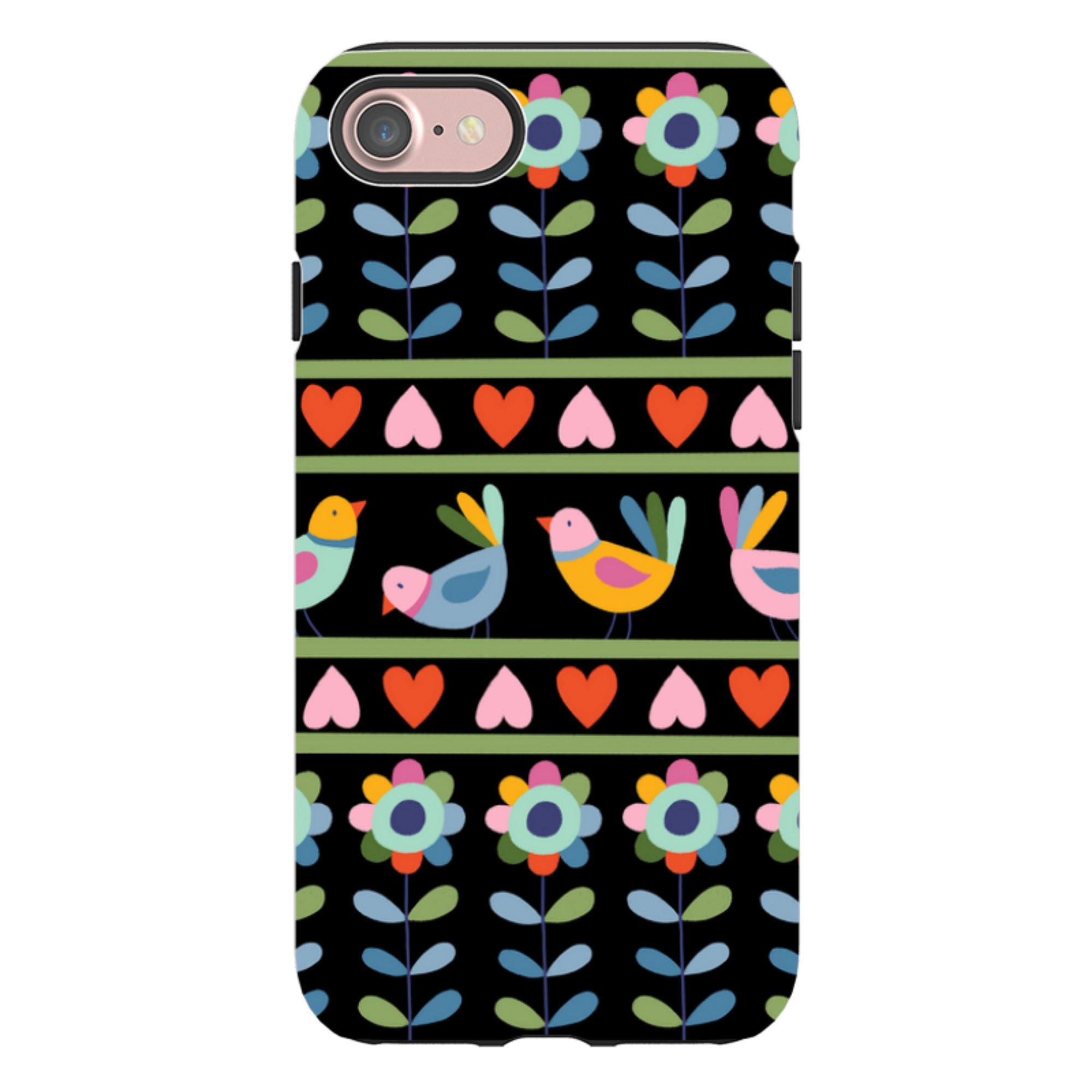 iPhone Tough Case - Folky Birds II By Suzy Taylor