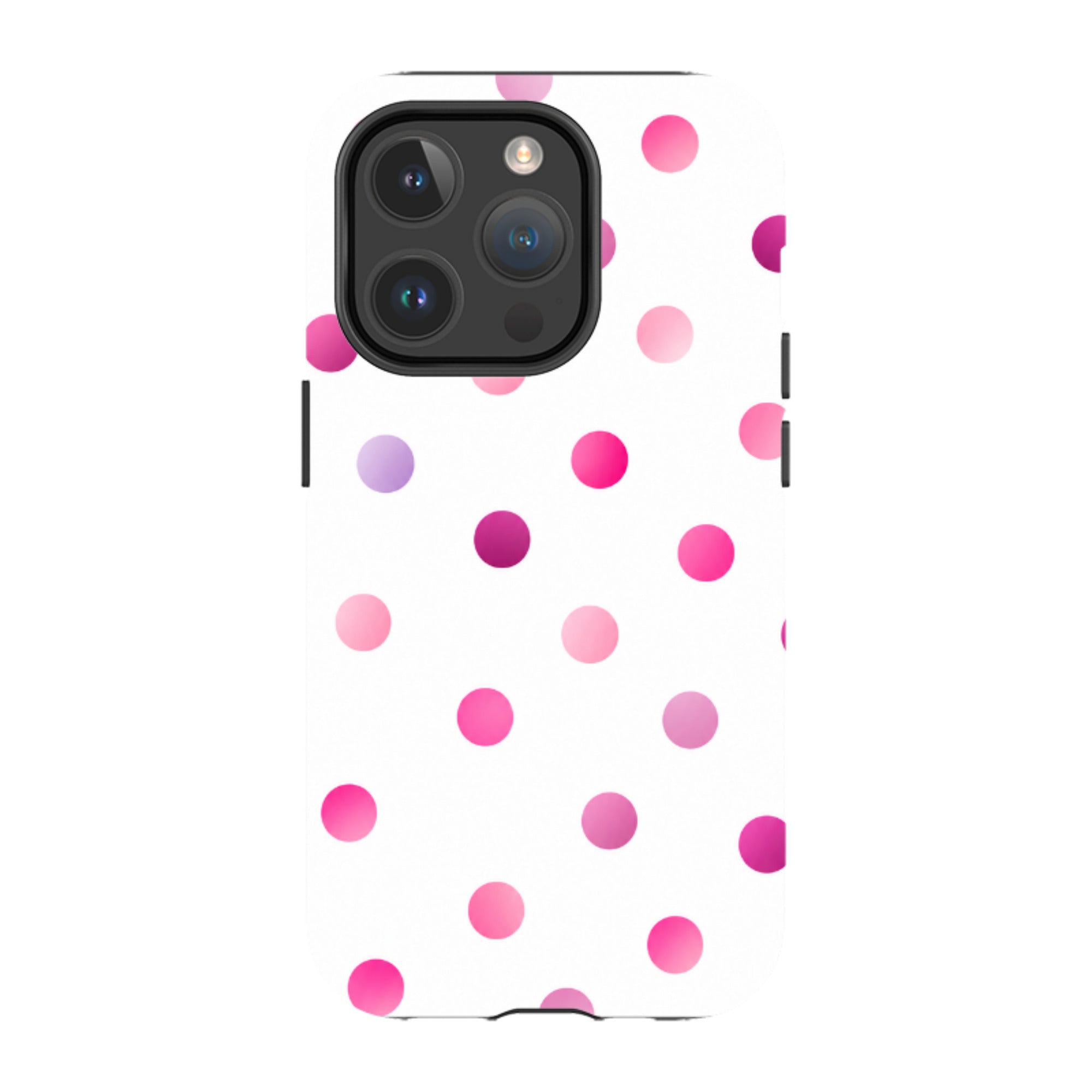 iPhone MagSafe Tough Case - Pink Polka Dot