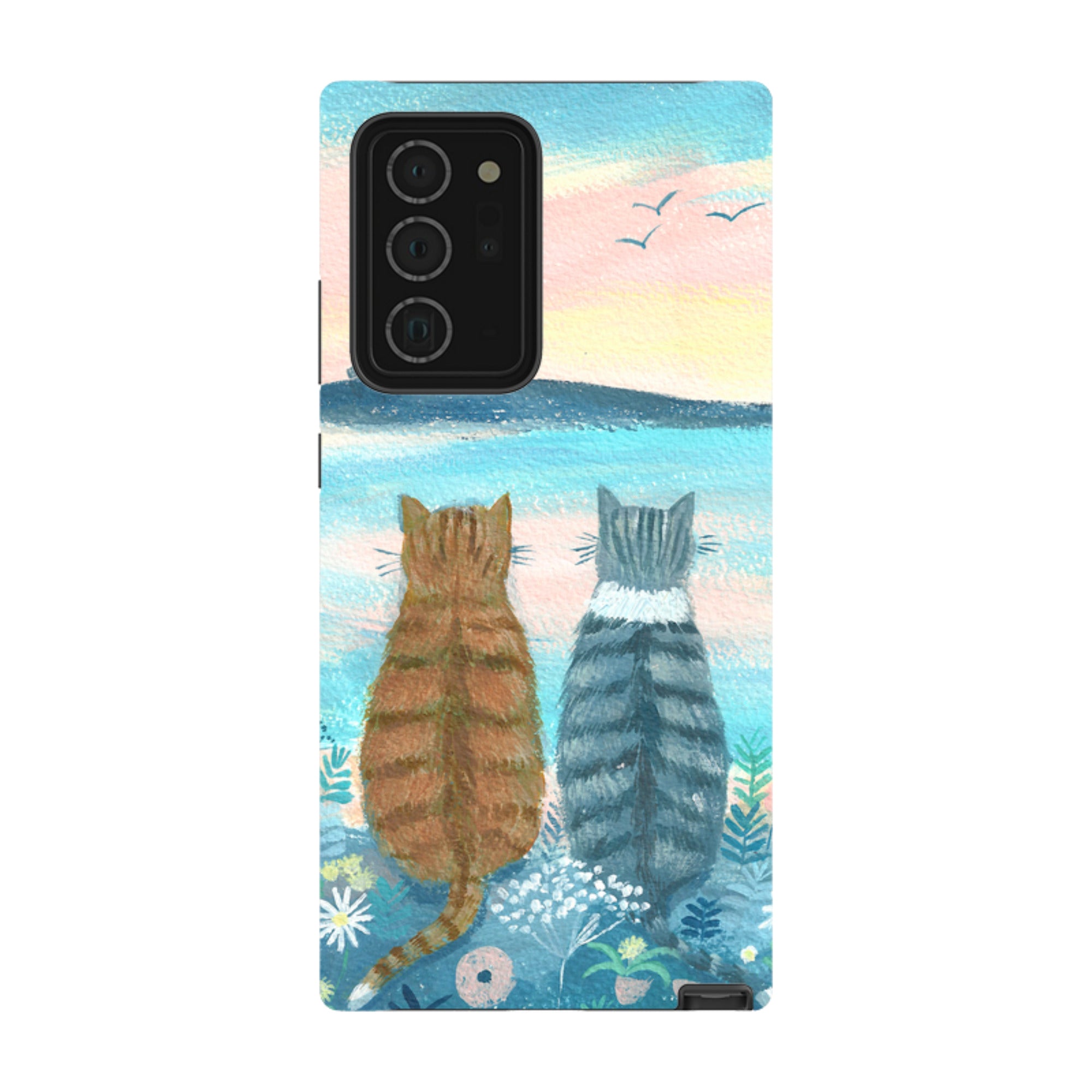 Samsung Tough Case - Sunset Cats 2 By Mary Stubberfield