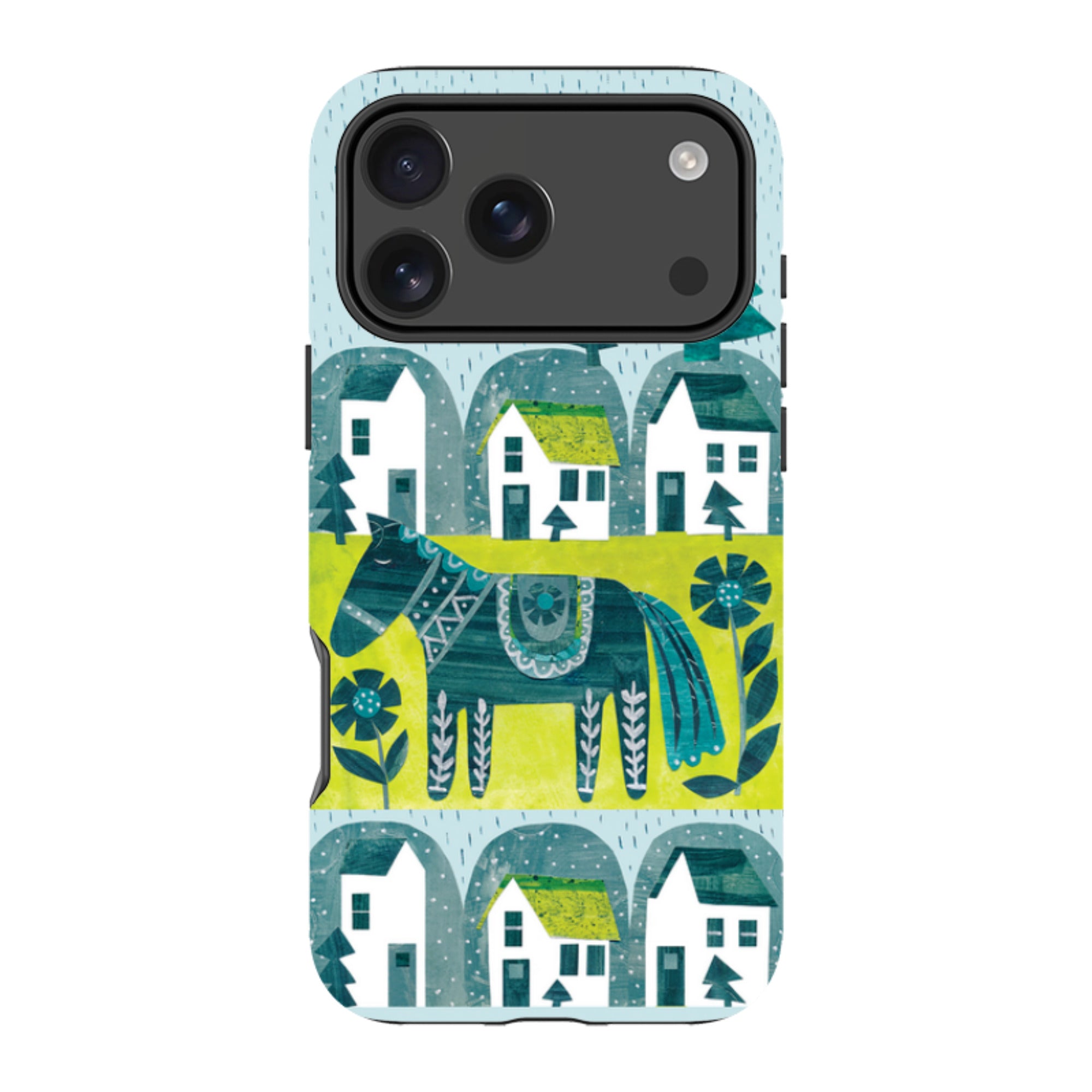 iPhone MagSafe Tough Case - Winter Dala House By Tracey English