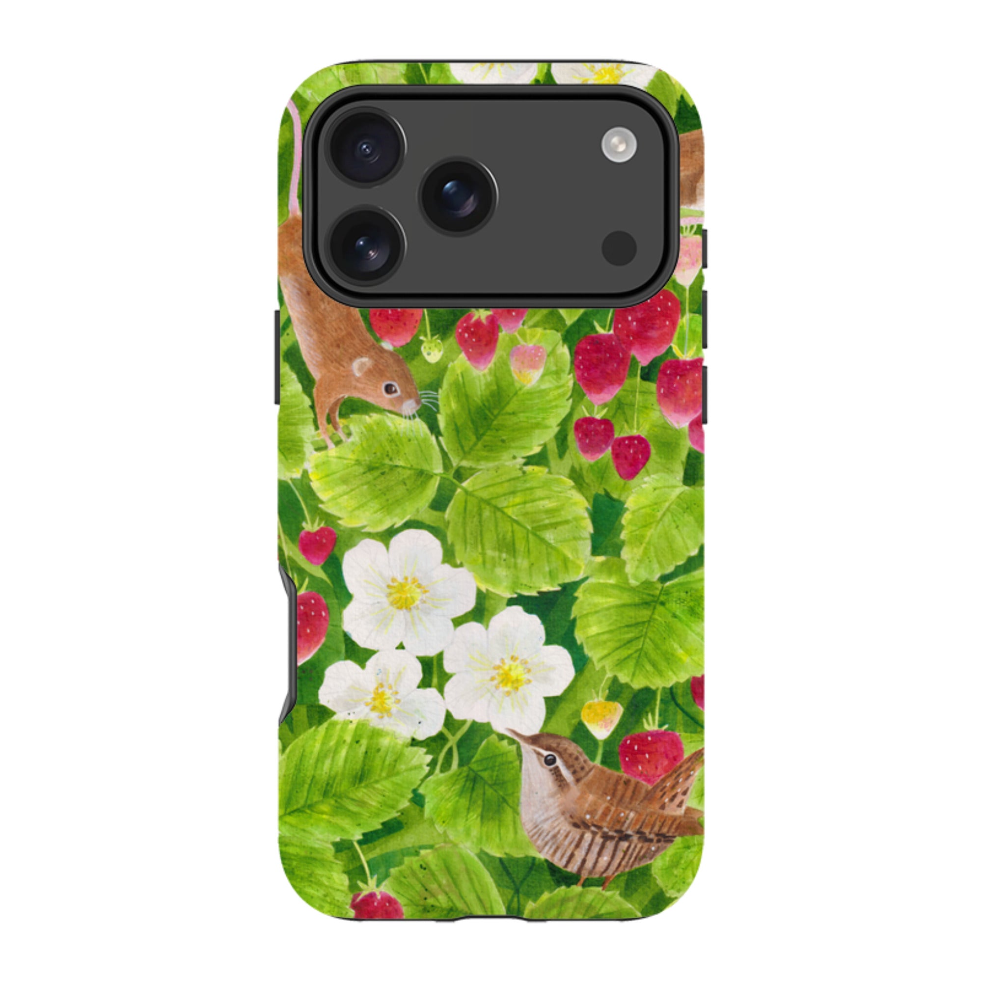 iPhone Tough Case - Strawberry Thieves By Bex Parkin