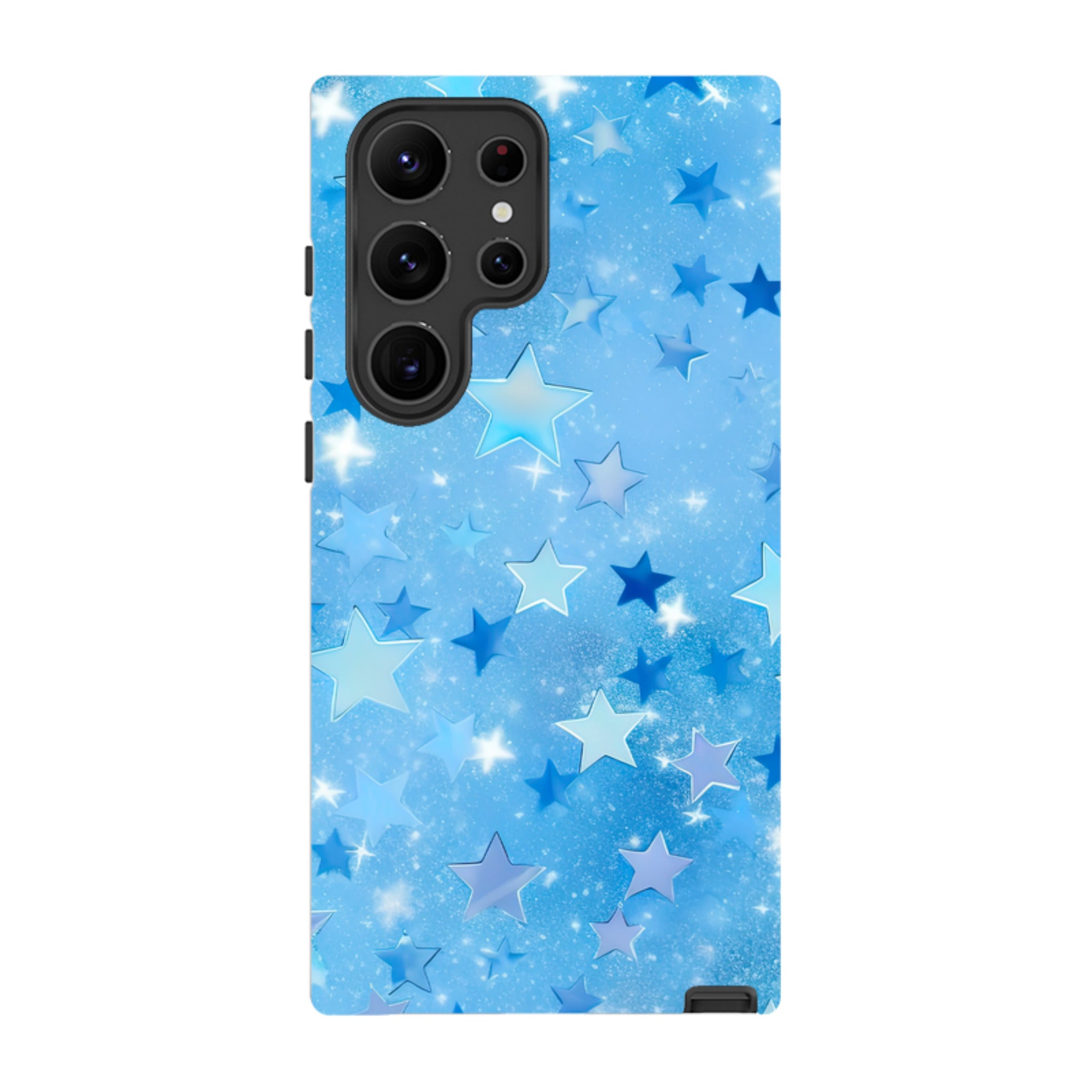 Samsung Tough Case - Blue Stars II  (Case Does Not Glitter)