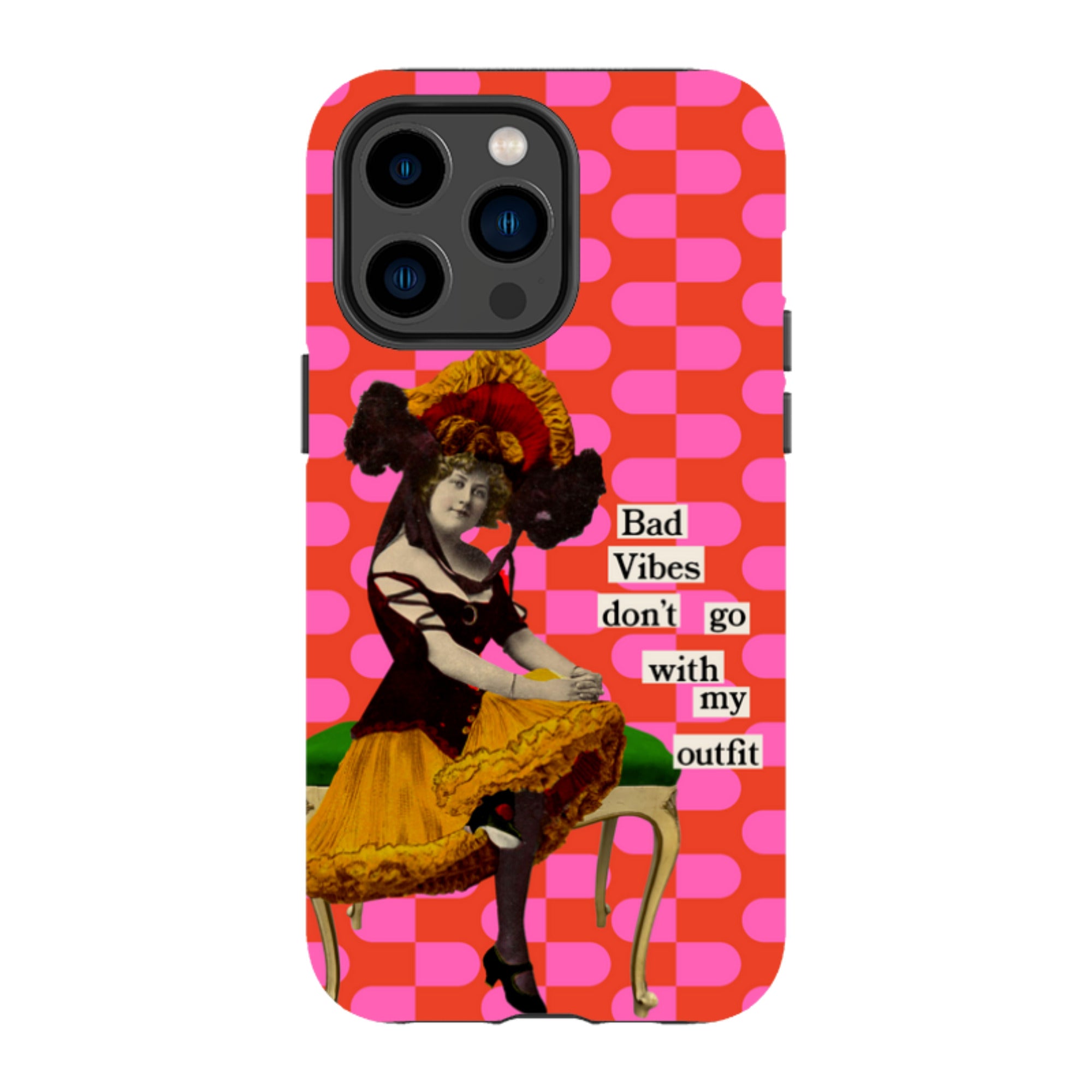 iPhone Tough Case - Bad Vibes By Clare Jordan