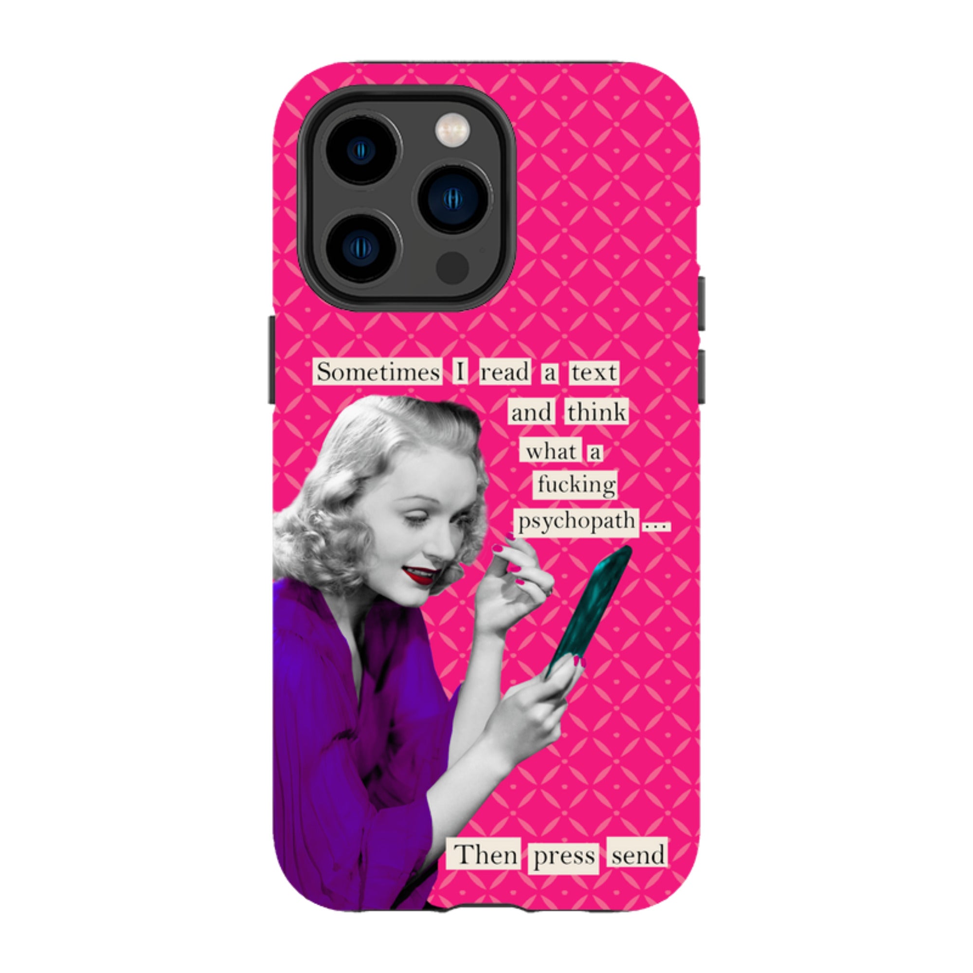 iPhone Tough Case - Psychopath By Clare Jordan