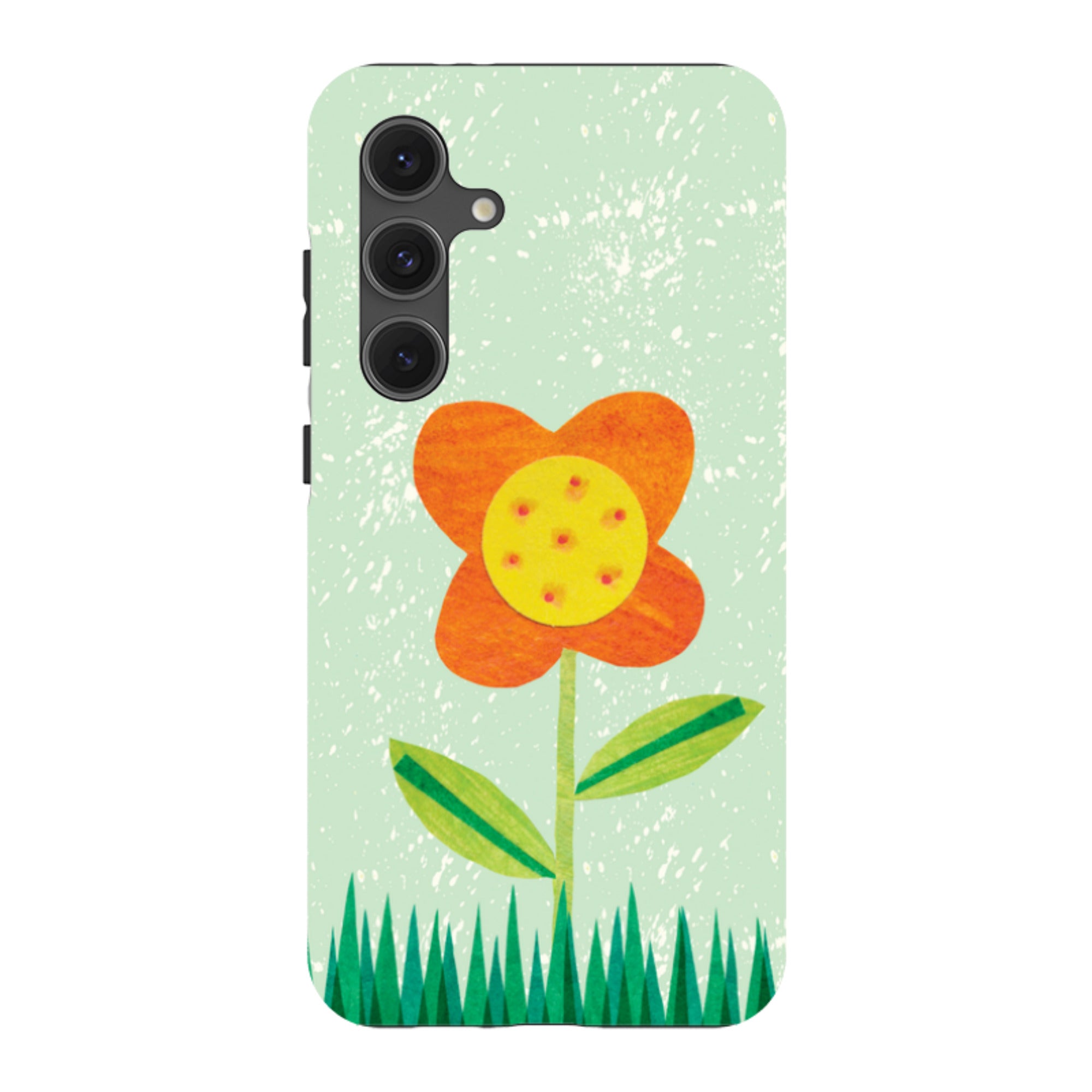 Samsung Tough Case - Orange Flower By Tracey English