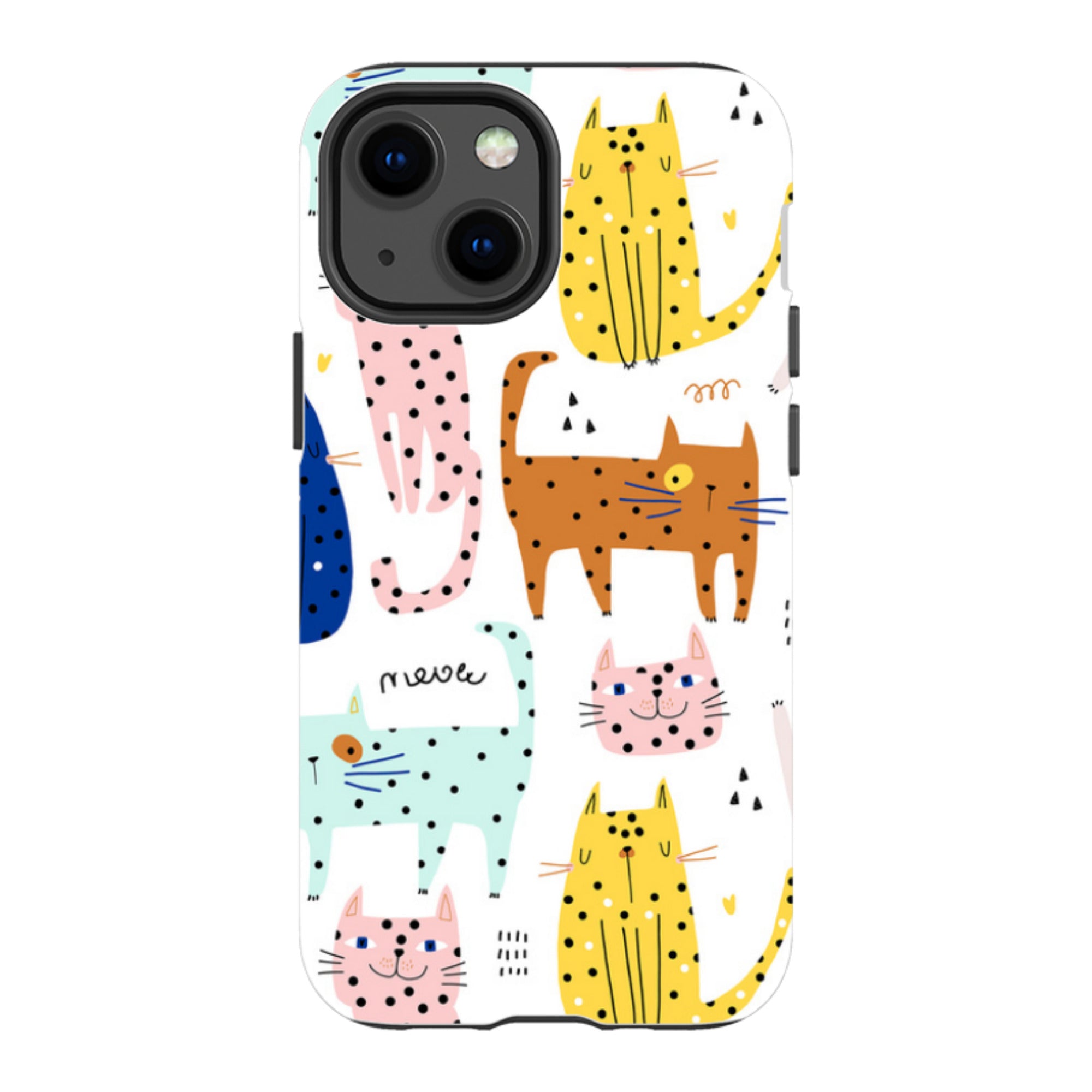 iPhone Tough Case - Spotty Kitty