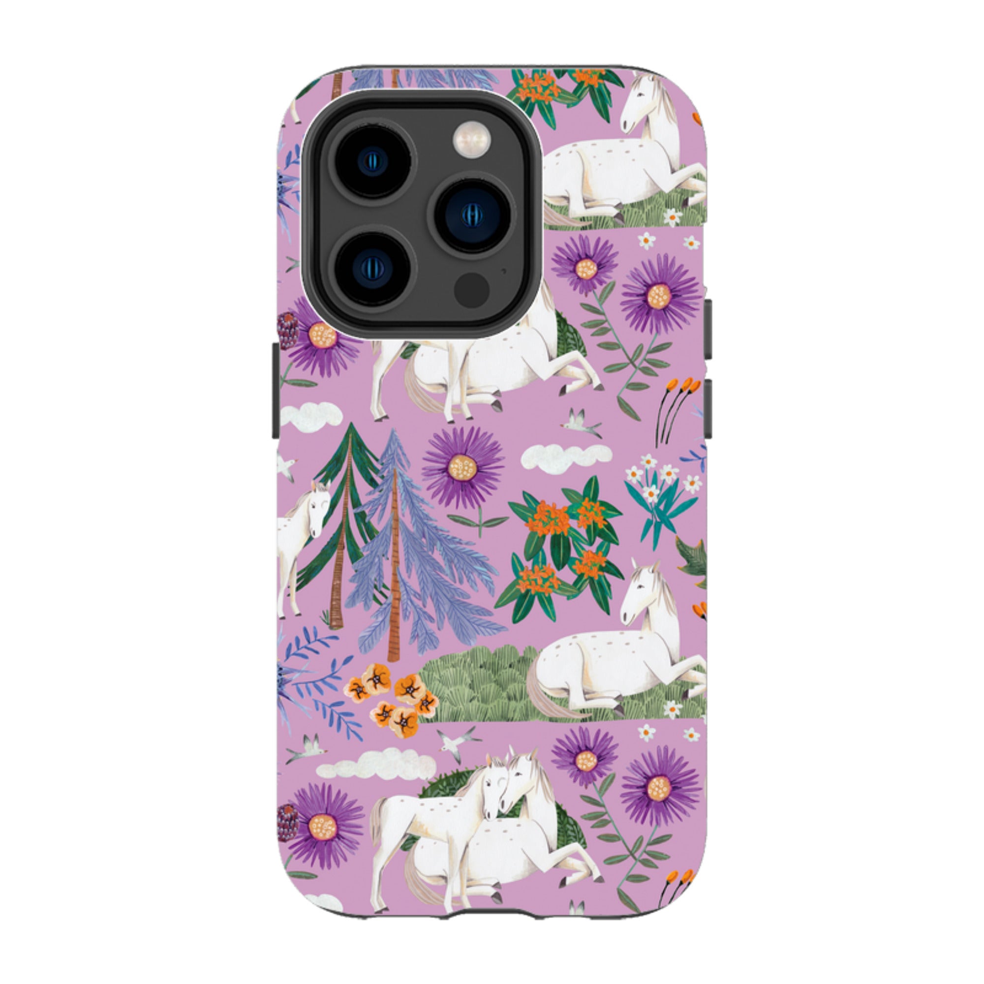 iPhone Tough Case - Horse Pattern By Caroline Bonne Muller