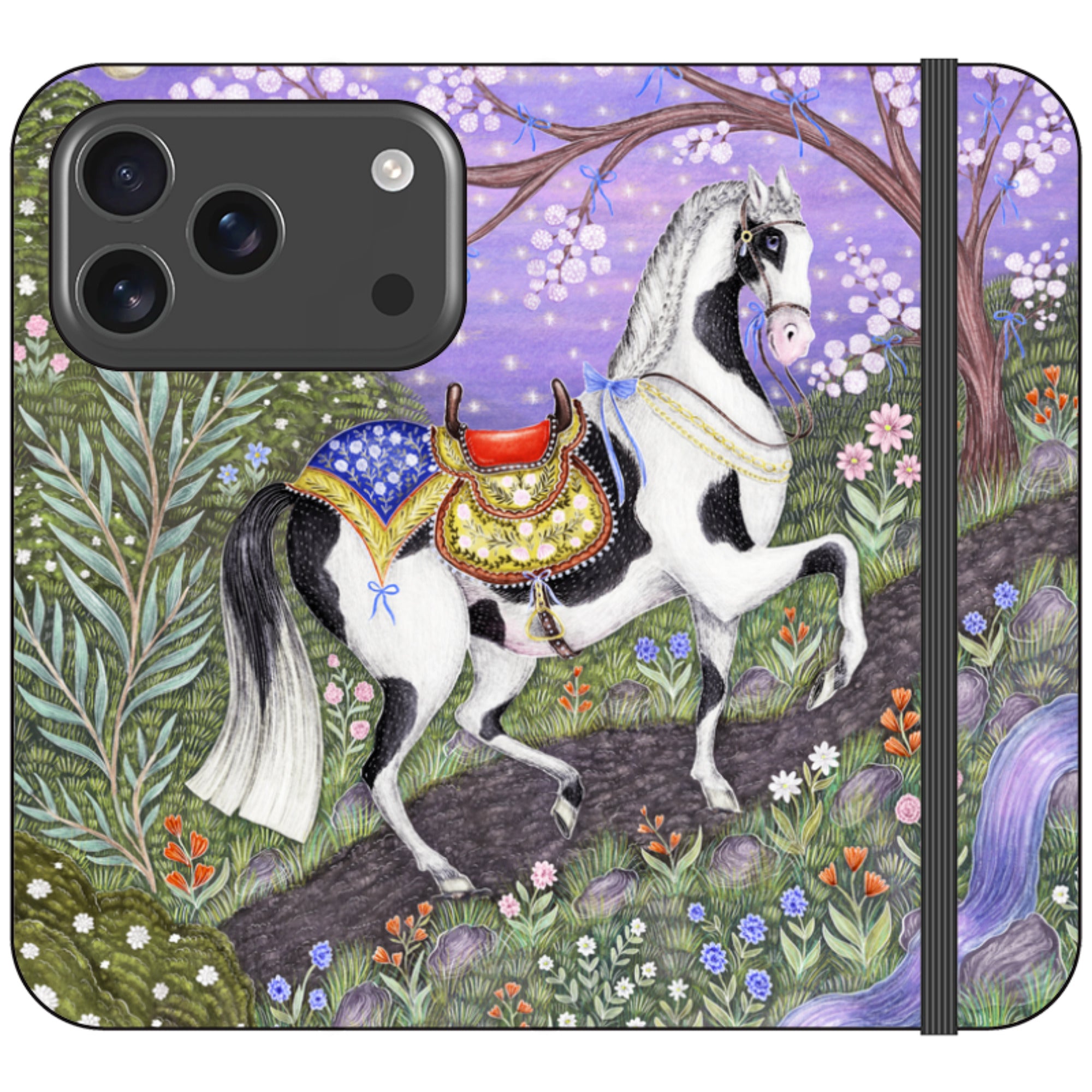 Sunset Steed Wallet Case By Catherine Rowe