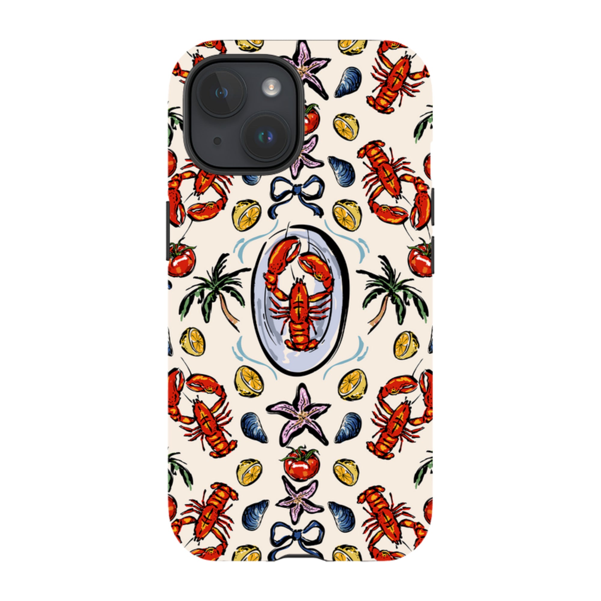 iPhone MagSafe Tough Case - Seafood and Palm Trees