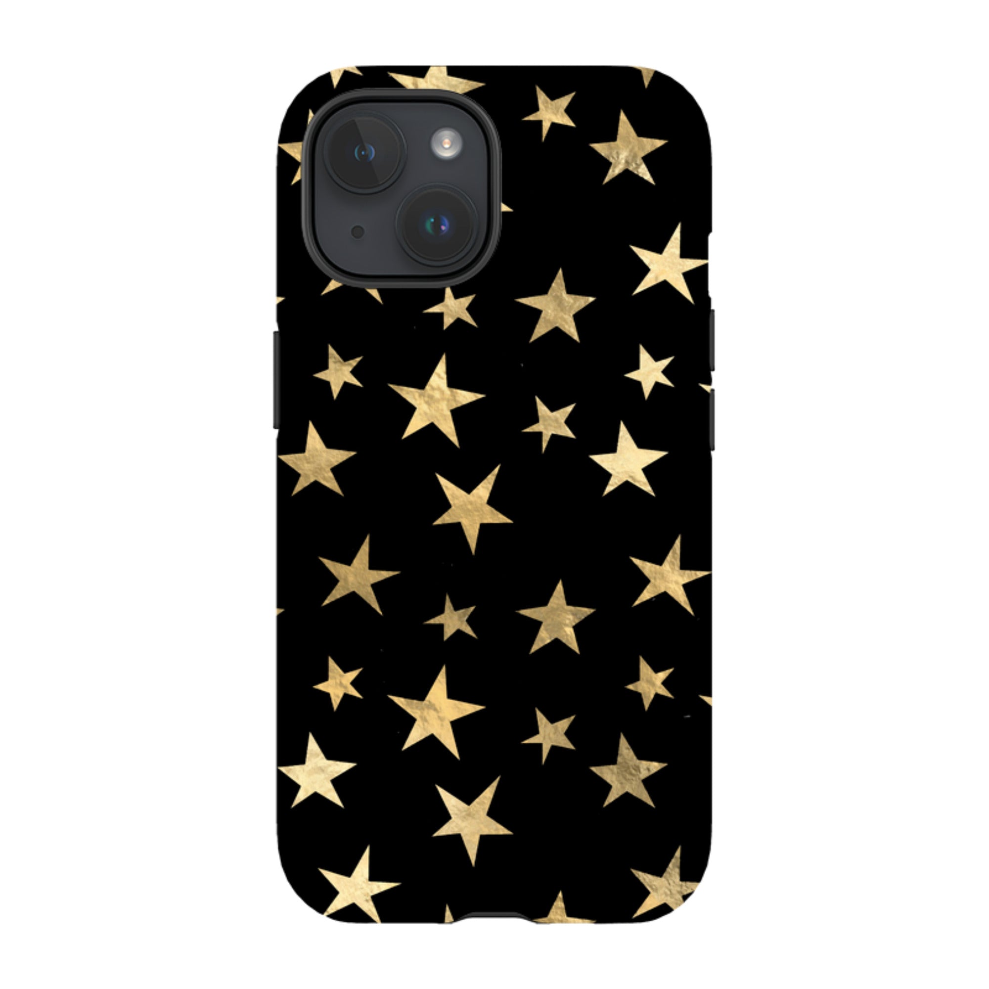 iPhone Tough Case - Black and Gold Stars