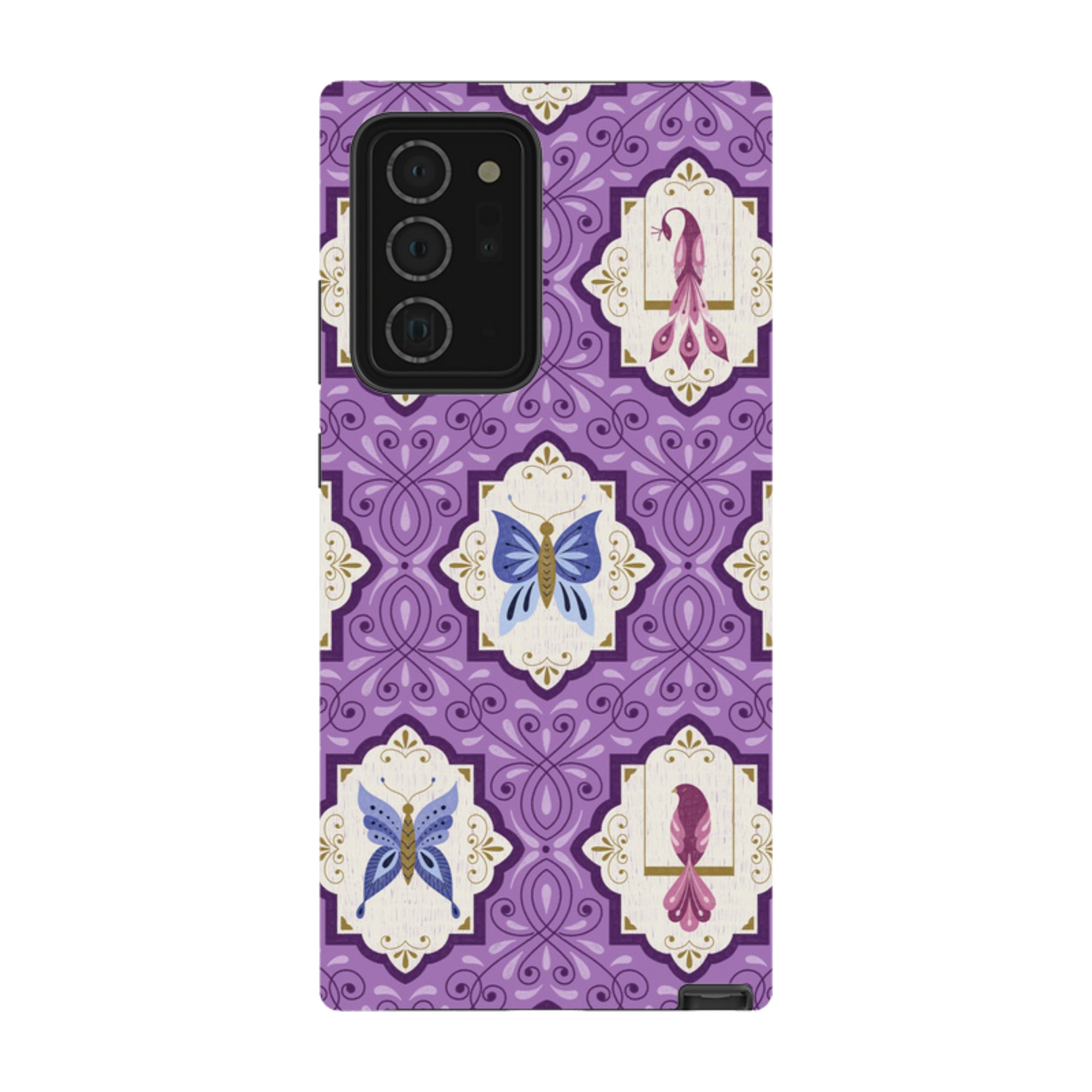Samsung Tough Case - Wingframes Med Purple By Jenny Zemanek