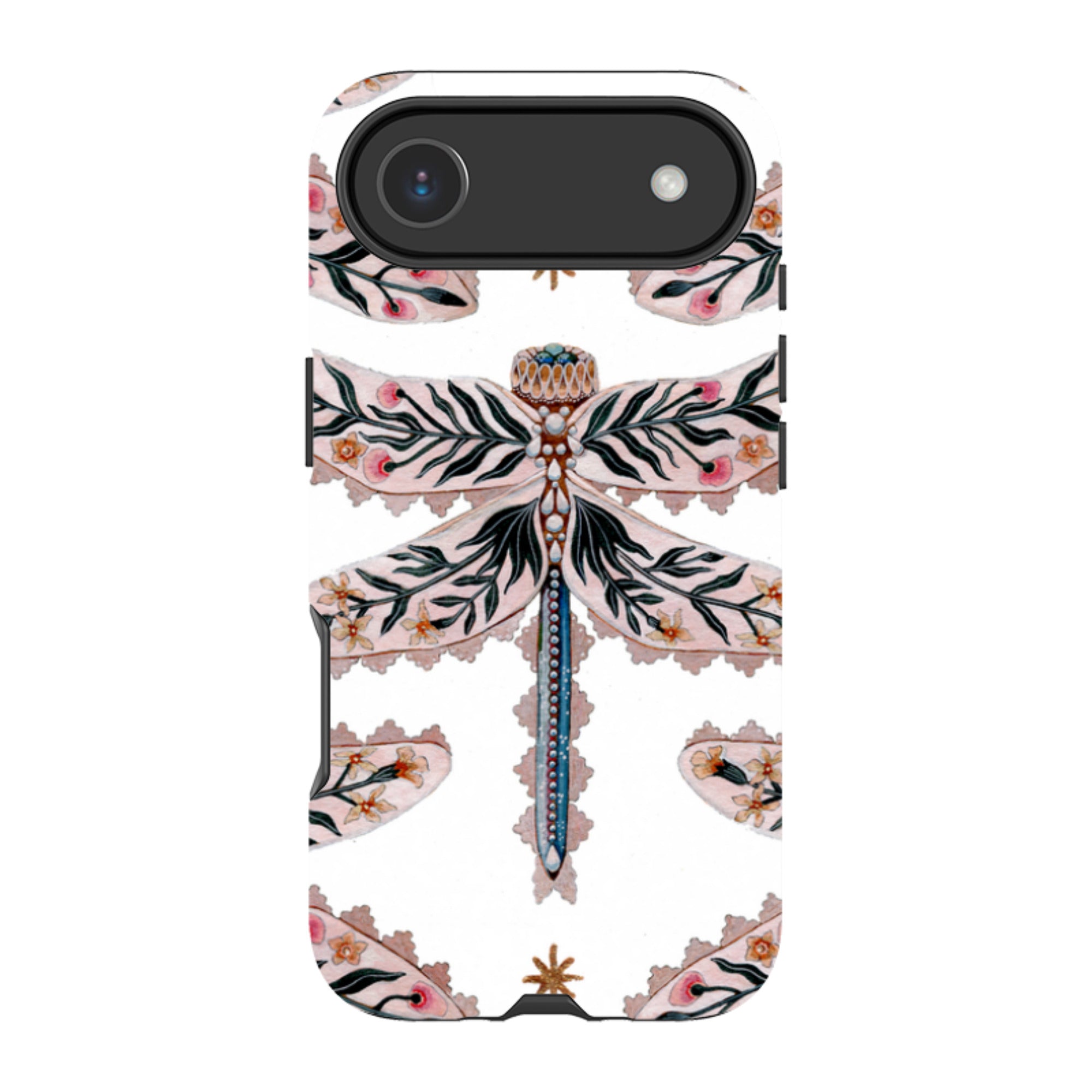 iPhone MagSafe Tough Case -  Dragonfly Pattern By Maria Matos