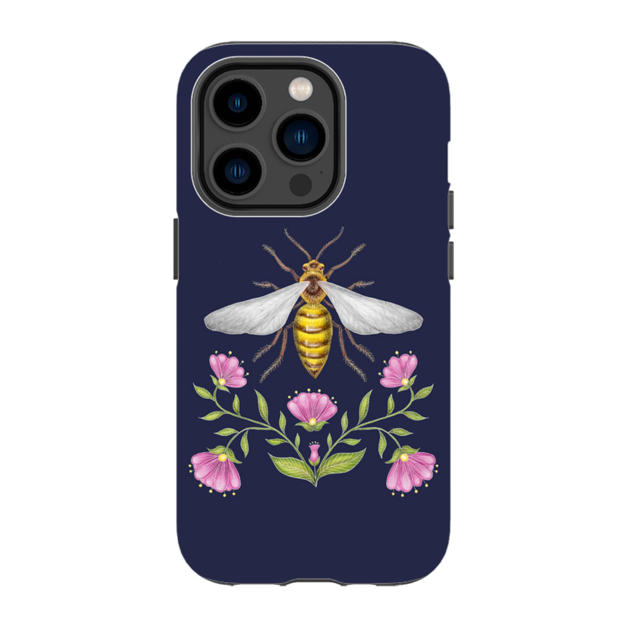 iPhone MagSafe Tough Case - Wings Of Freedom Navy By Catherine Rowe