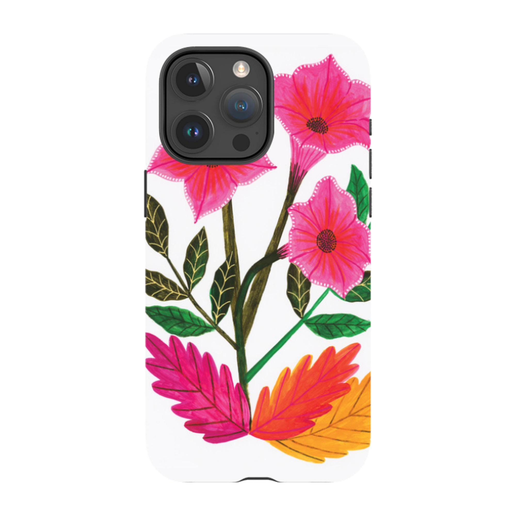 iPhone Tough Case - Trumpet Flowers By Lee Foster Wilson