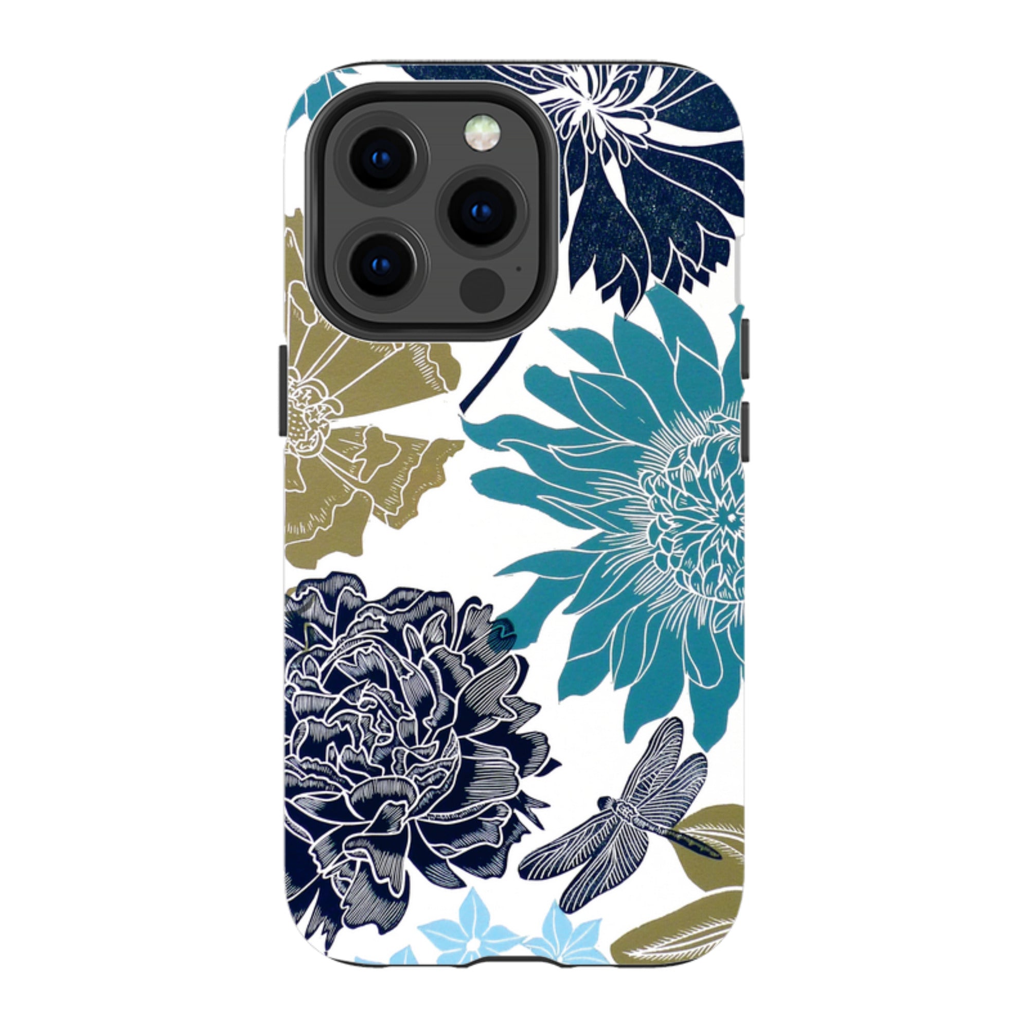 iPhone Tough Case - Cottage Garden Drangonfly By Kate Heiss