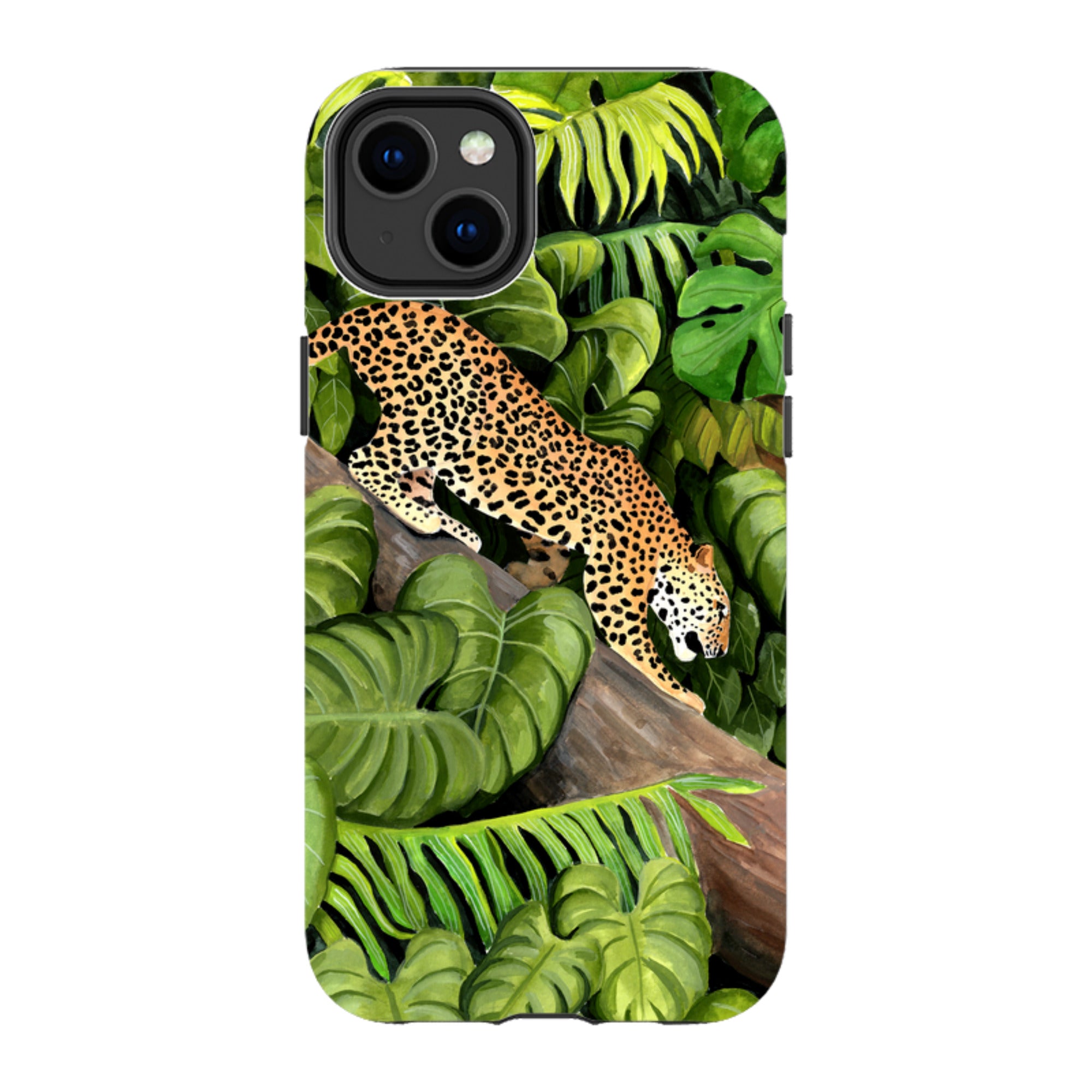 iPhone Tough Case - Leopard Poised By Bex Parkin
