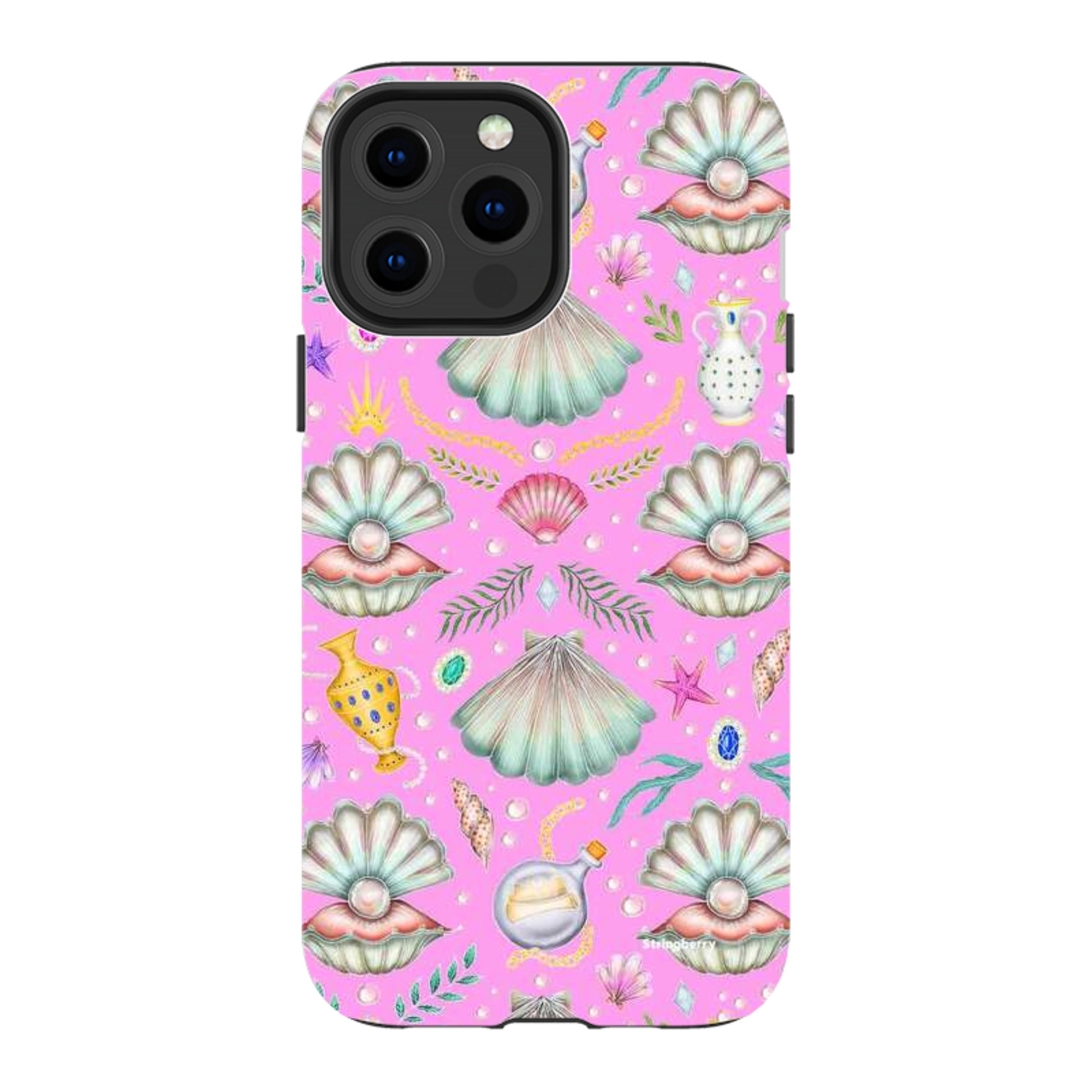iPhone Tough Case - Pearl's Fantasy Candy Pink By Catherine Rowe