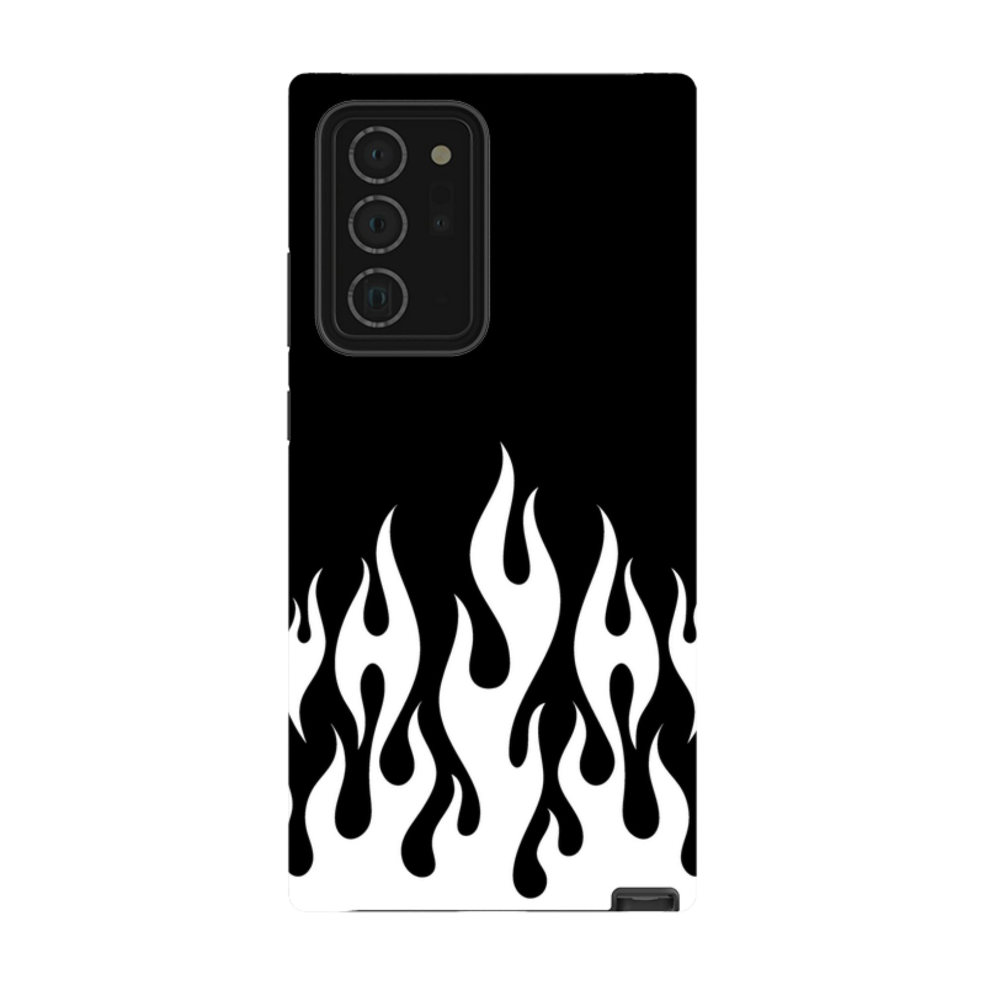 Samsung Tough Case - White Flames