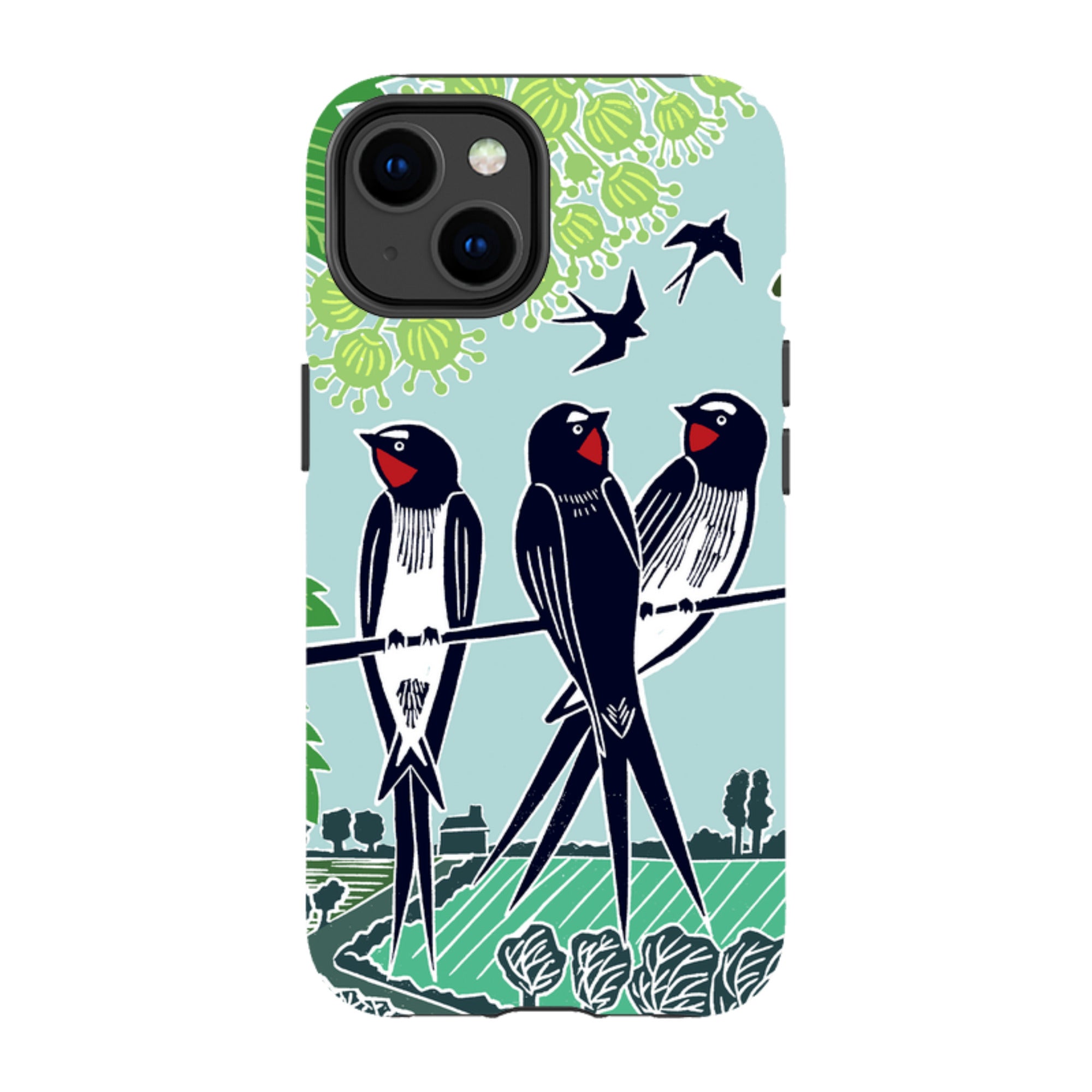 iPhone Tough Case - Swallows By Kate Heiss