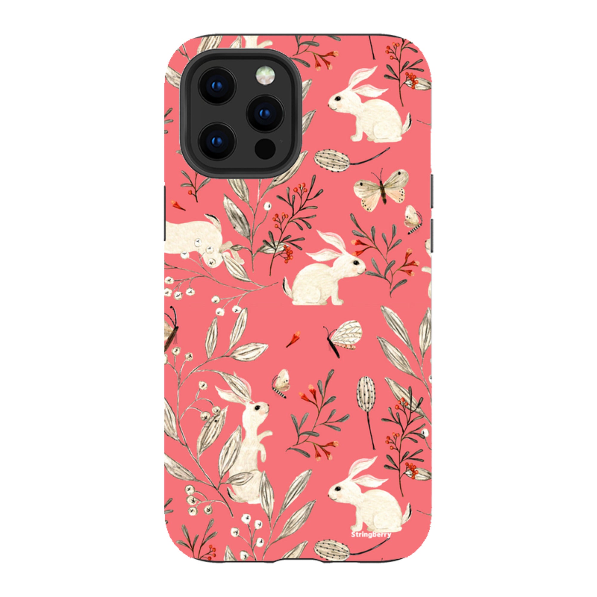 iPhone Tough Case - Bunnies Raspberries By Katherine Quinn