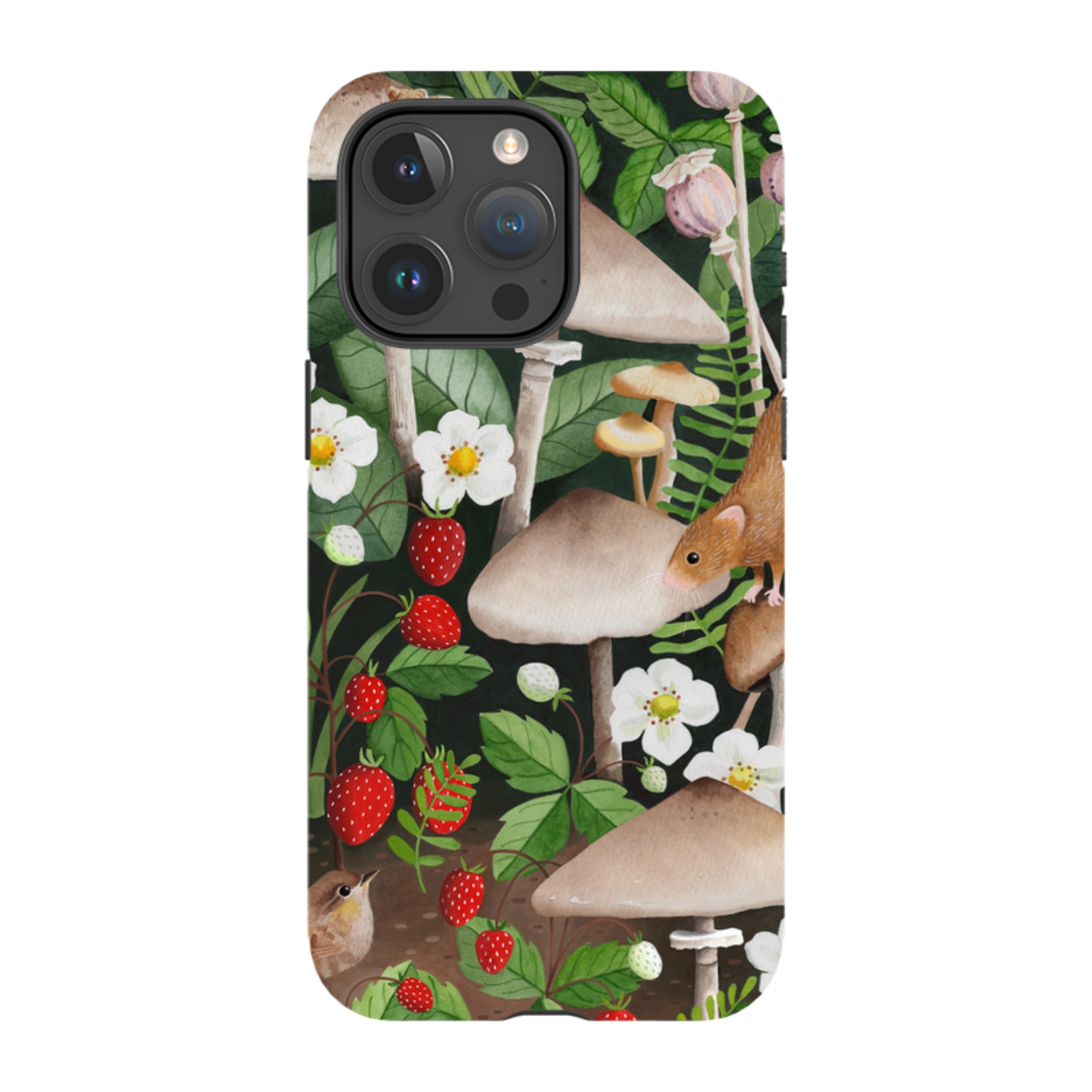 iPhone MagSafe Tough Case - Strawberry Patch By Bex Parkin