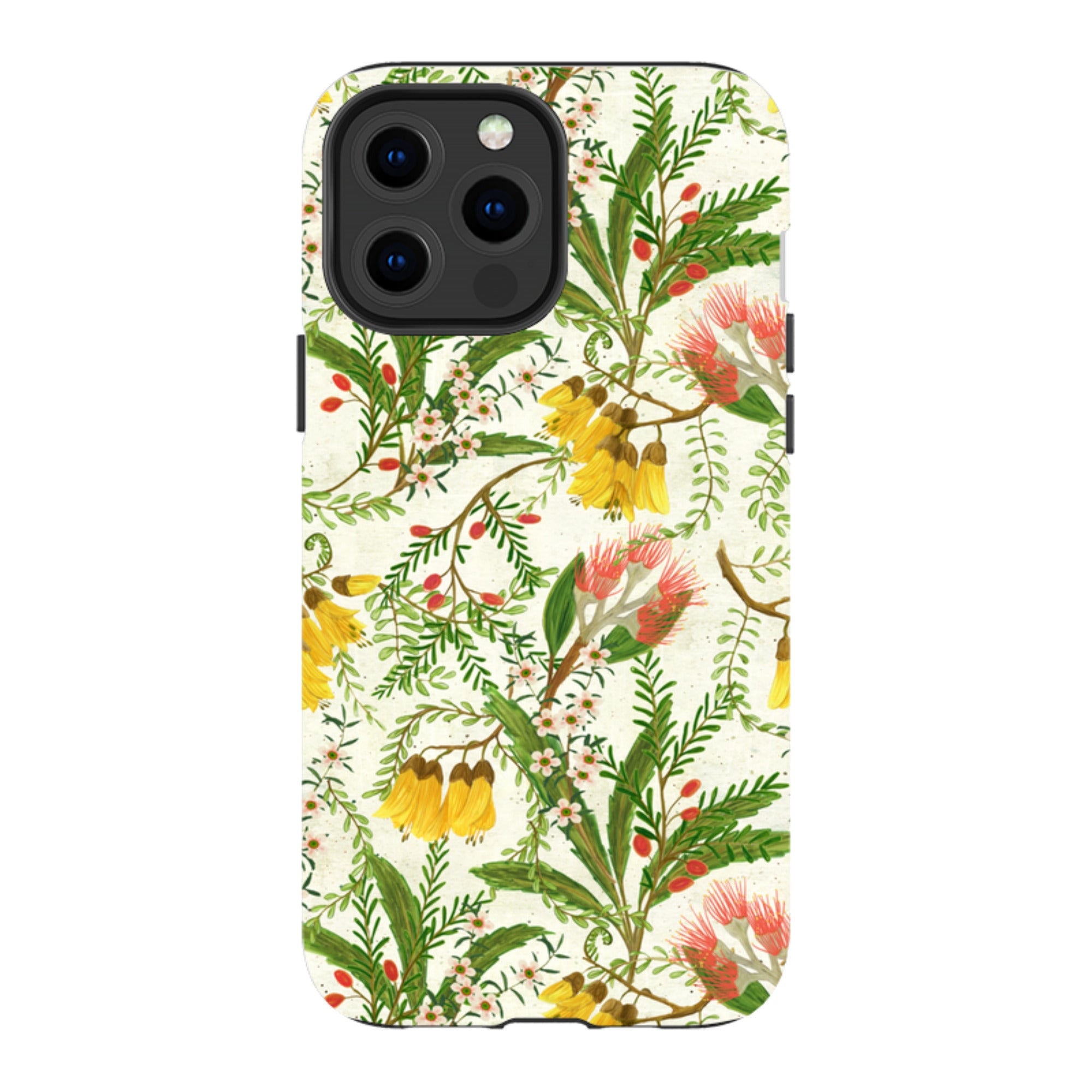iPhone Tough Case - Kowhai And Bottle Brush By Katherine Quinn
