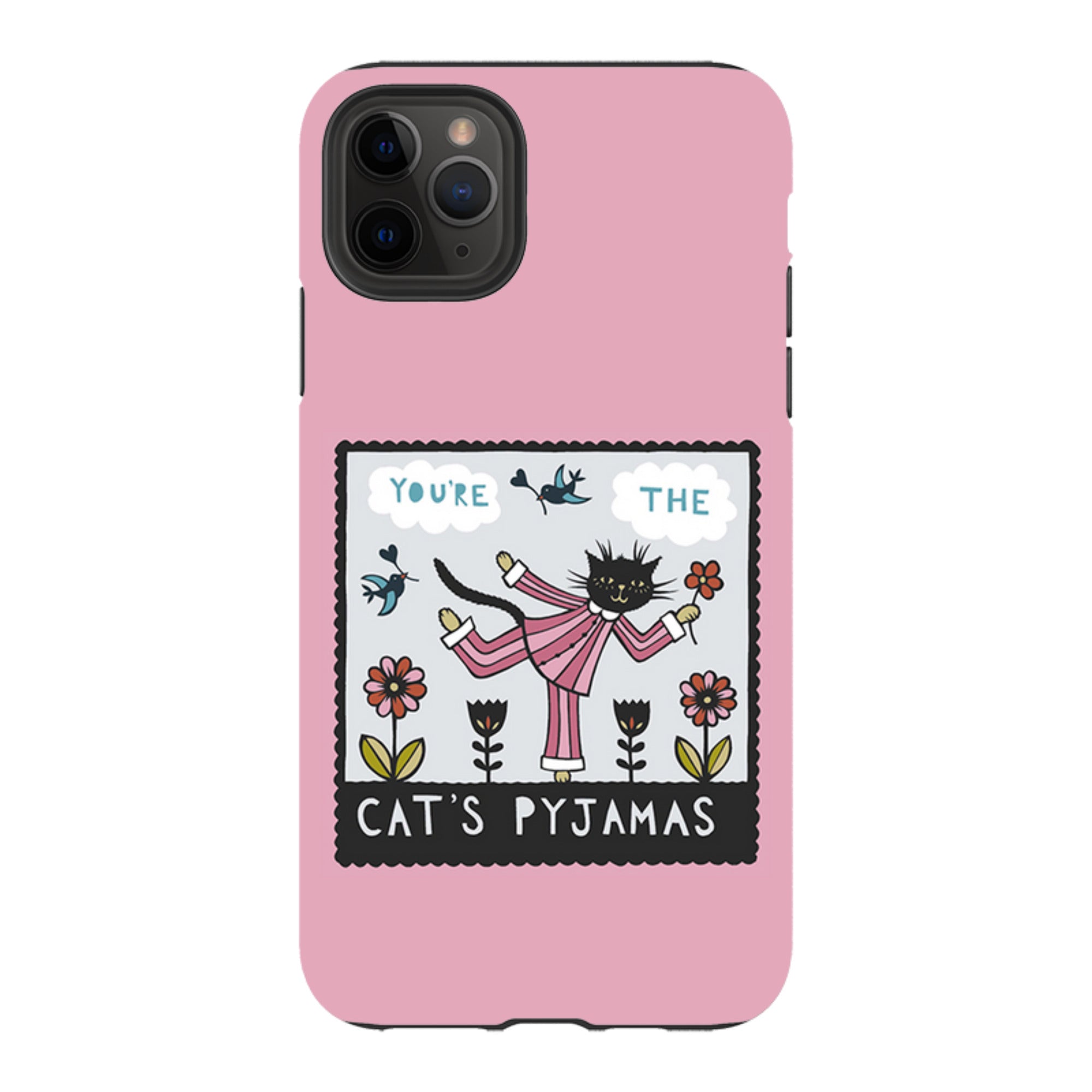 iPhone Tough Case - Cats Pyjamas Pink By Suzy Taylor