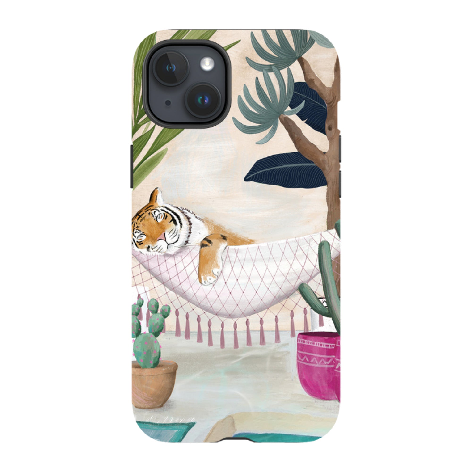 iPhone MagSafe Tough Case - Tiger Hammock By Bex Parkin