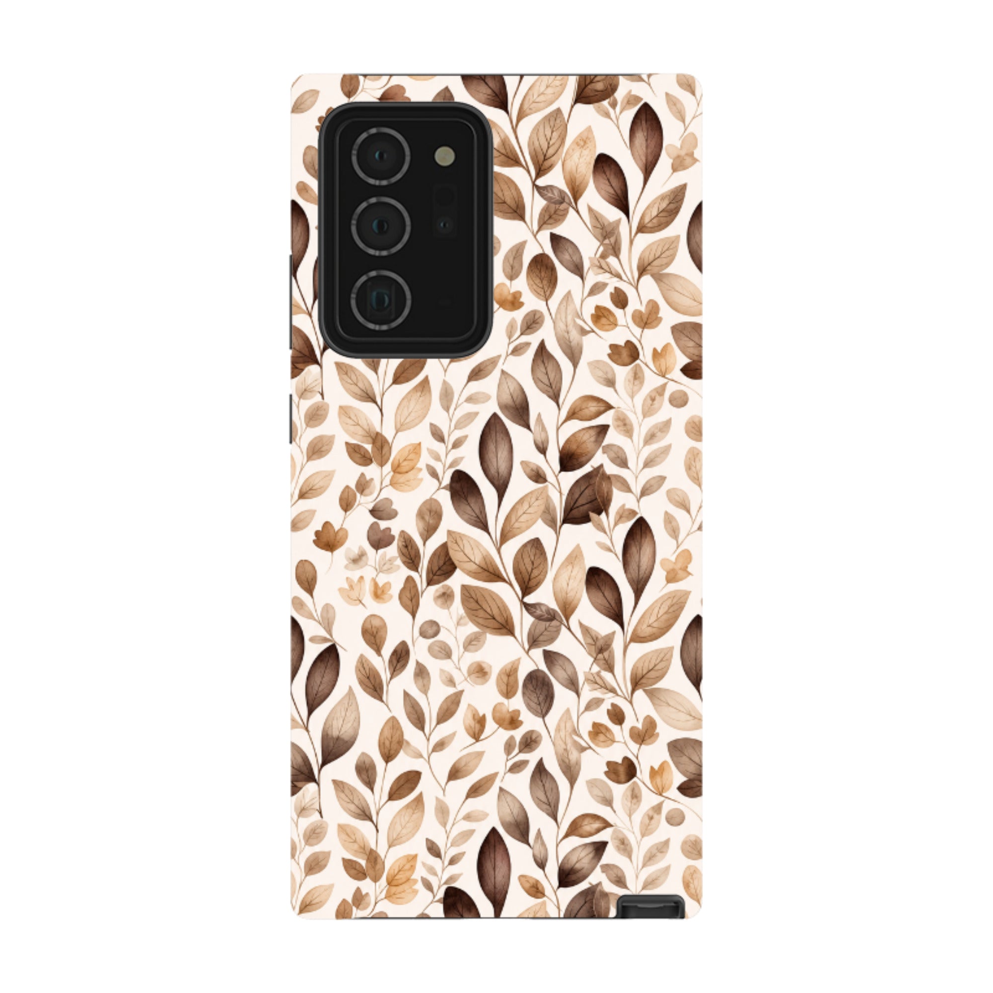 Samsung Tough Case - Beige Aesthetic Leaves