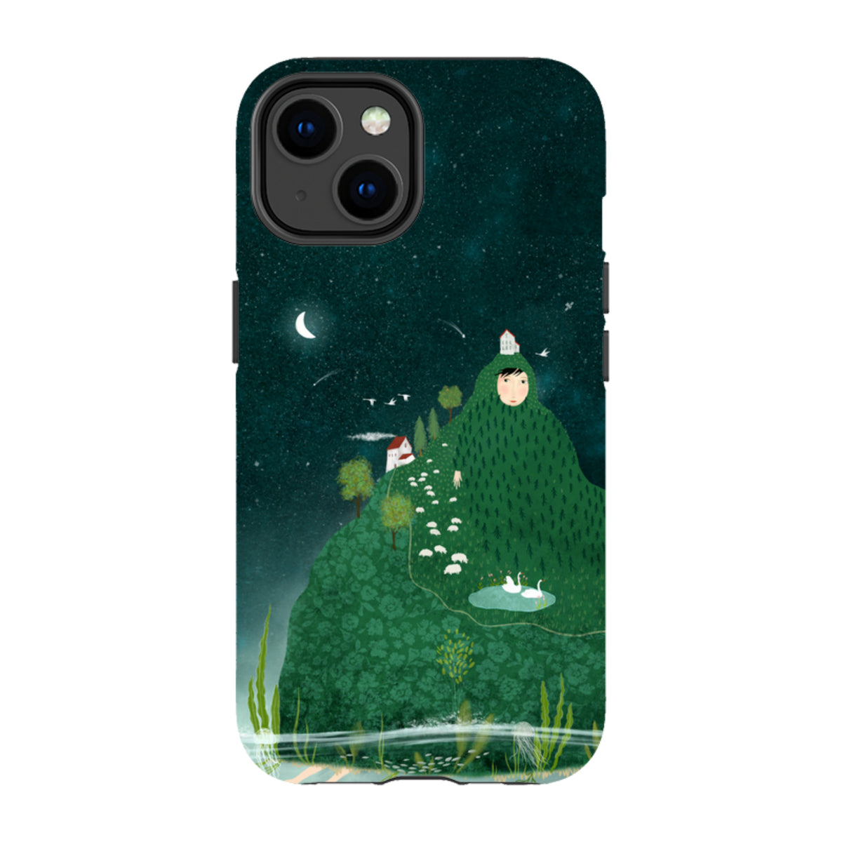 iPhone Tough Case - Hill lady By Katherine Quinn