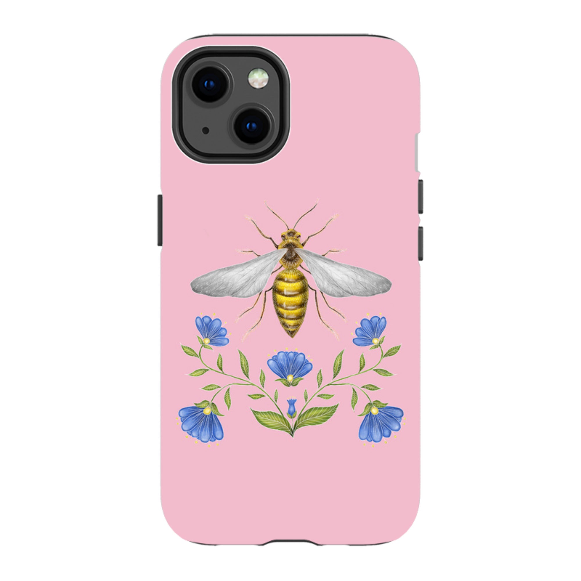 iPhone MagSafe Tough Case - Wings Of Freedom Pink By Catherine Rowe