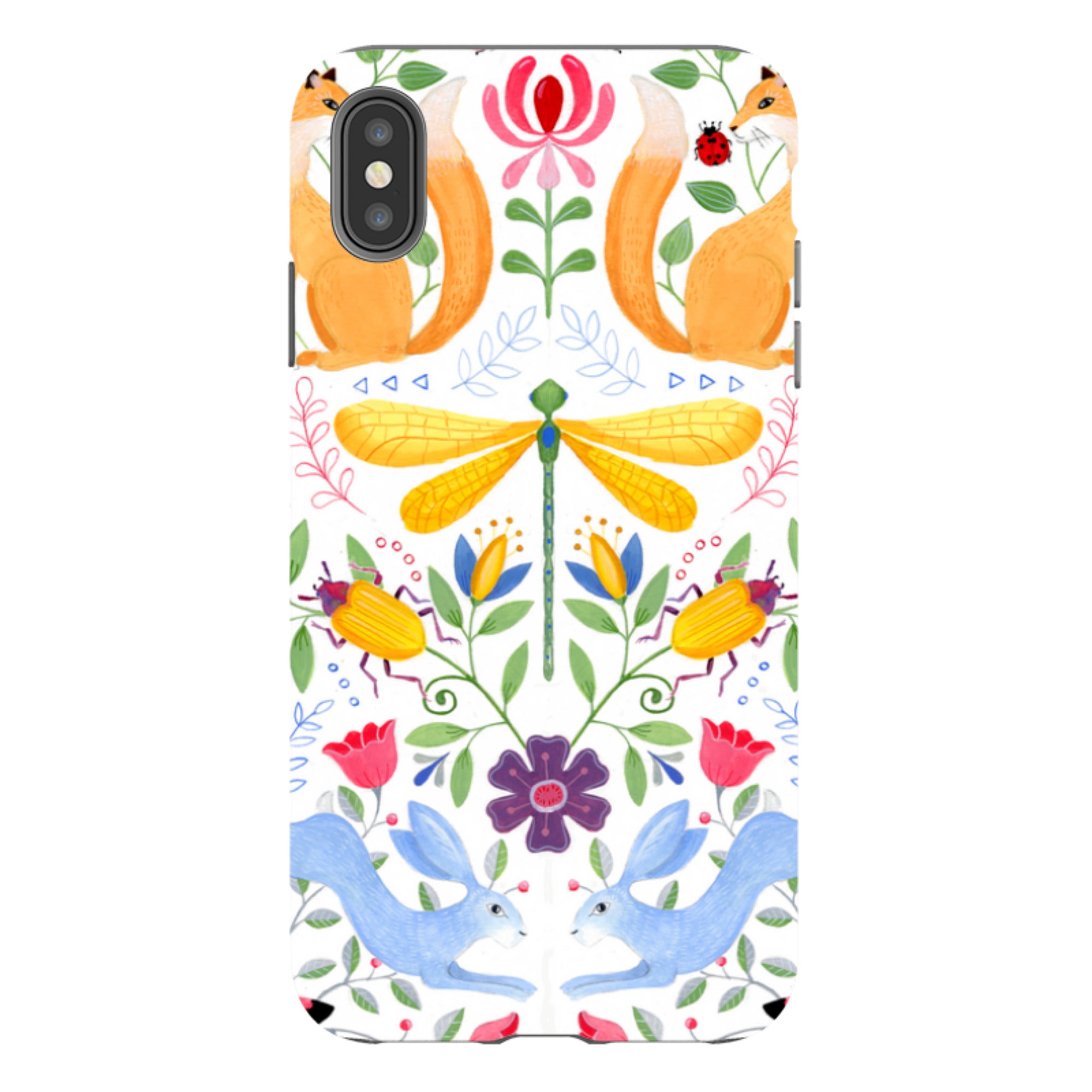 iPhone Tough Case - Folk Garden By Bex Parkin