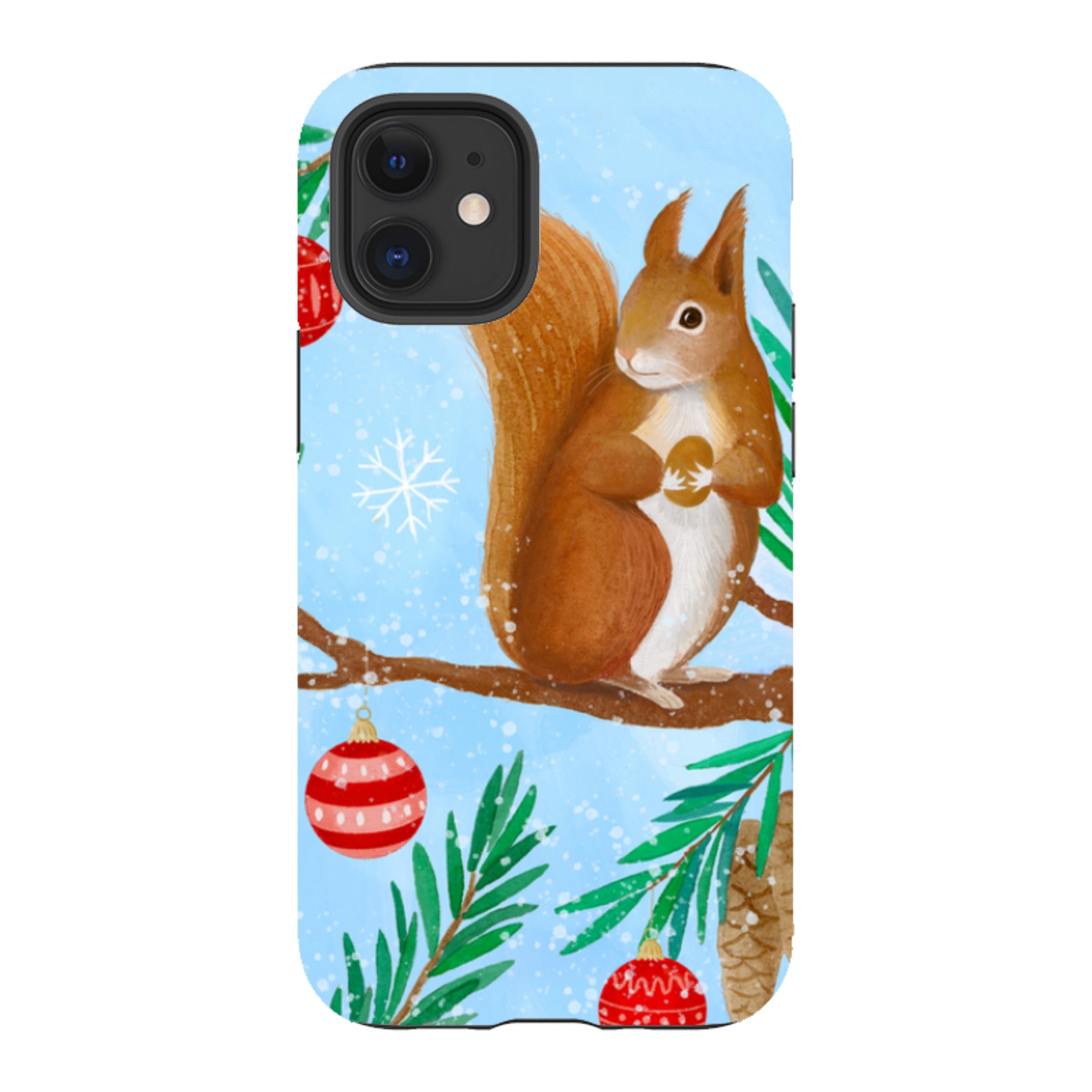 iPhone Tough Case - Winter Squirrel By Bex Parkin