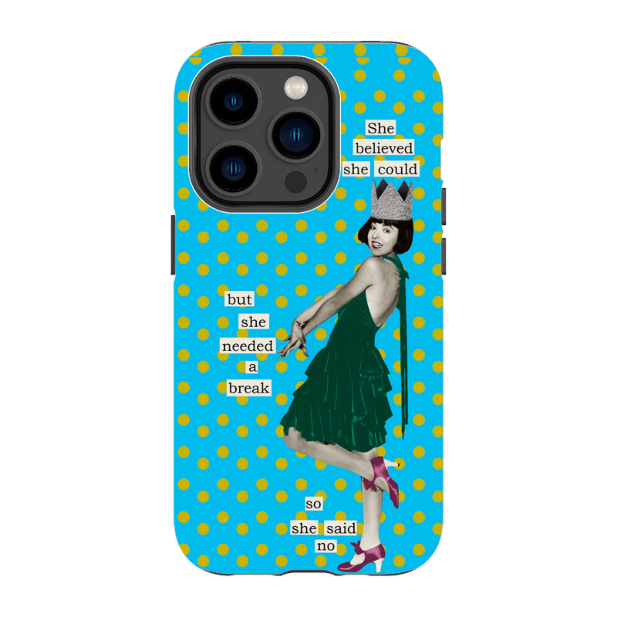 iPhone Tough Case - She Believed She Could By Clare Jordan